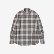 Auralee Super Light Wool Check Shirt Grey Check - 23AW