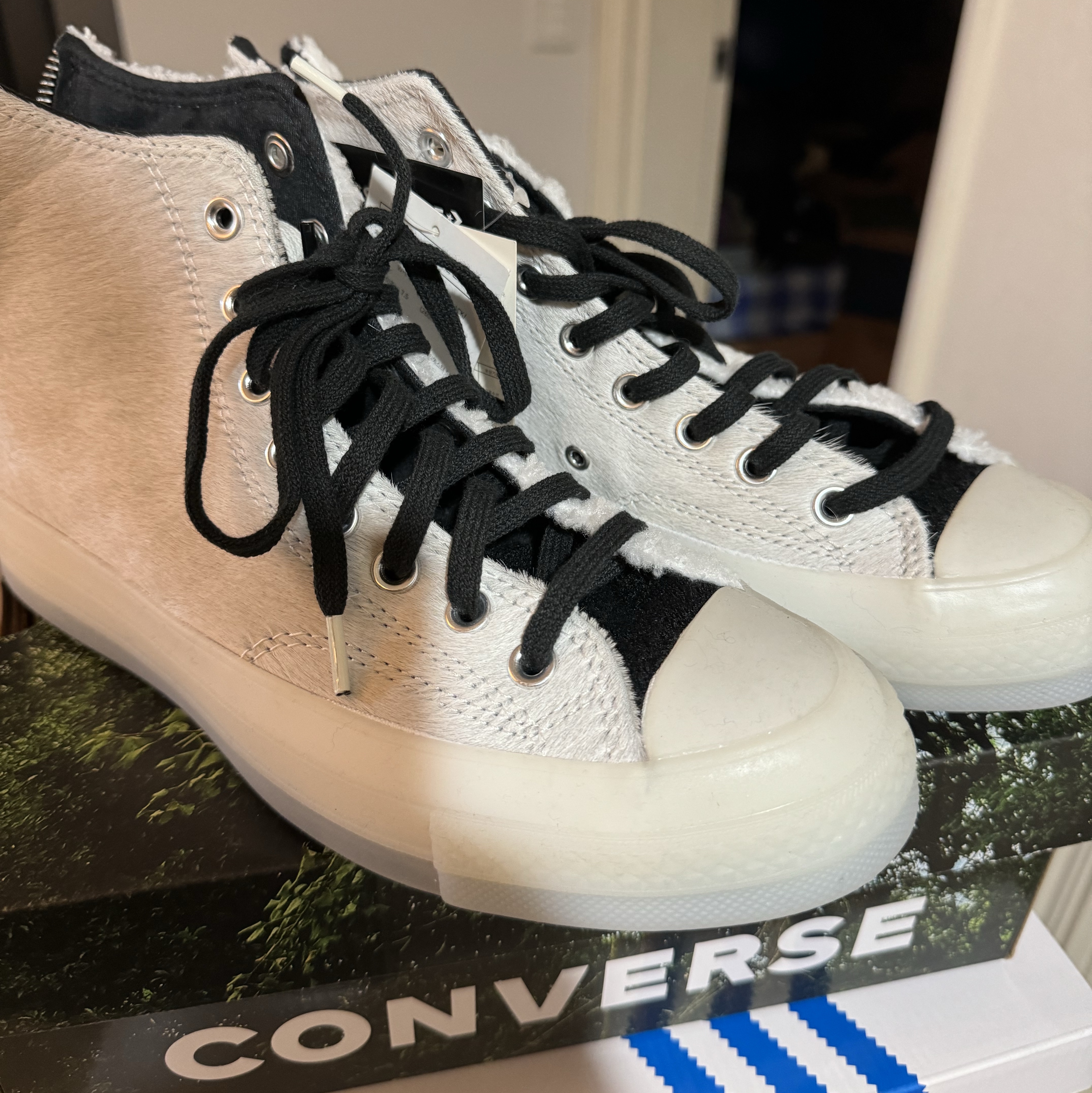 Converse x Clot Chuck 70 High White 착용 스타일