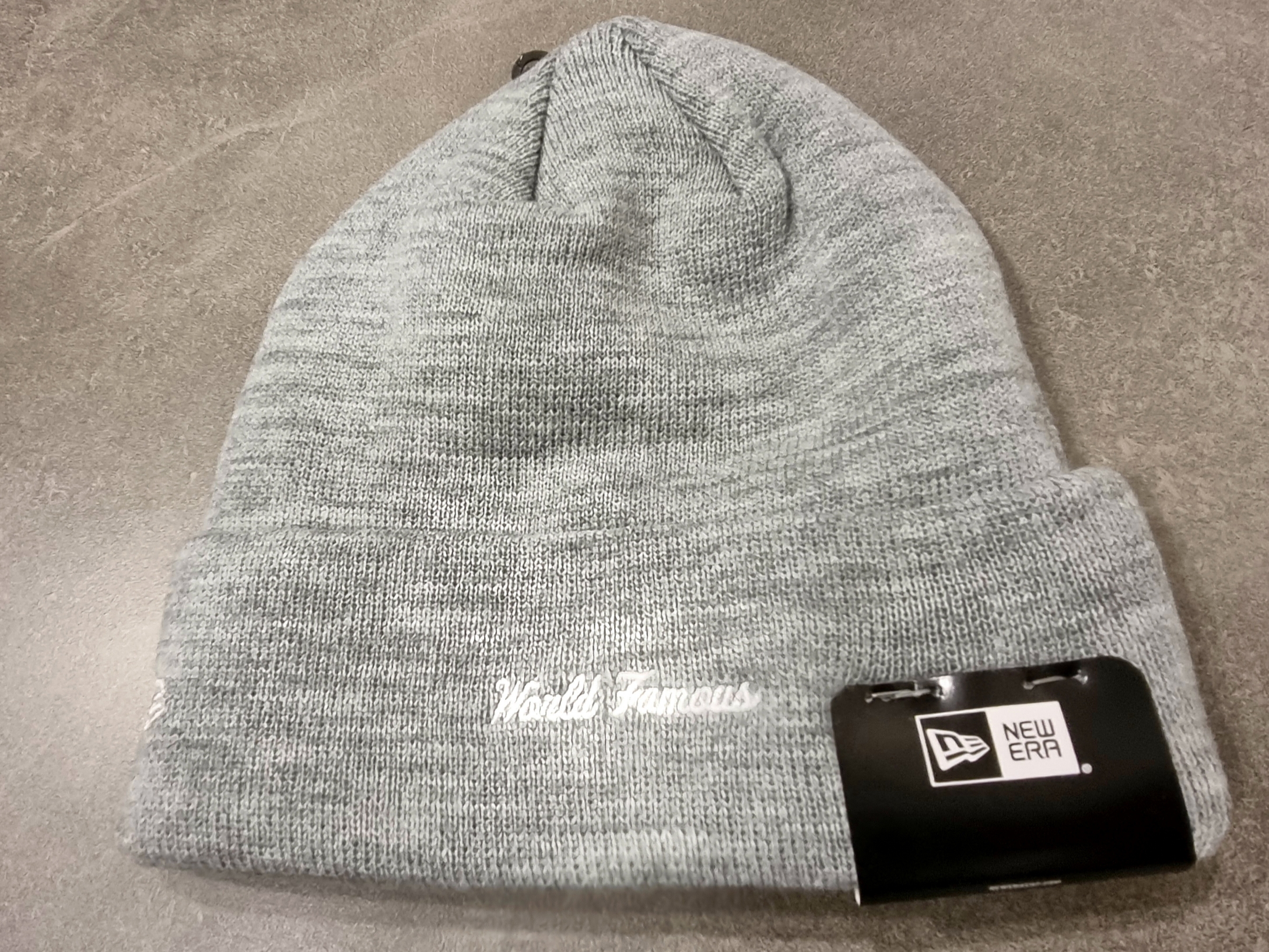 Supreme New Era Box Logo Beanie Heather Grey - 23FW 착용 스타일 - 2