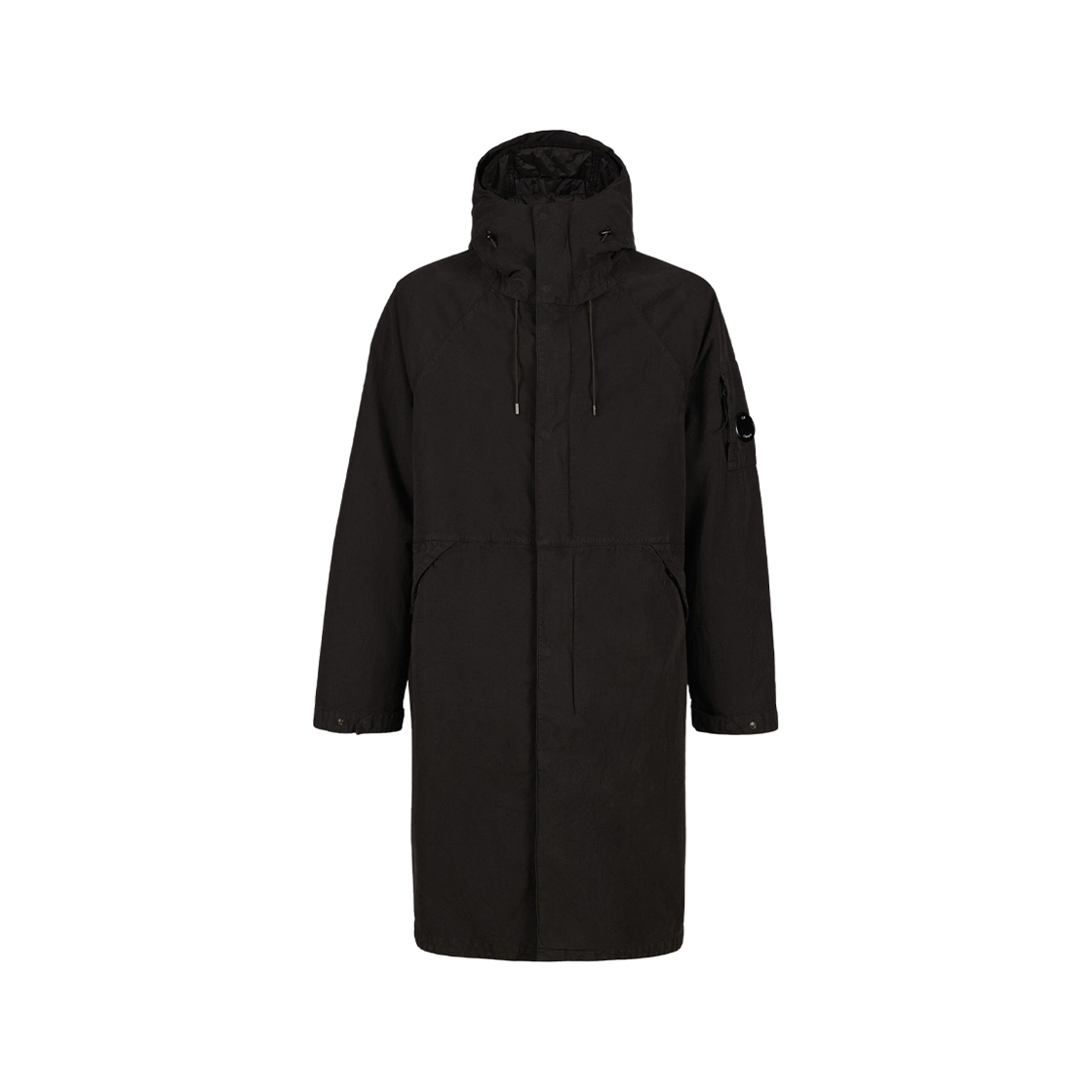 C.P. Company 50 Fili Gommata Hooded Parka Black - 23FW 상세 이미지 1