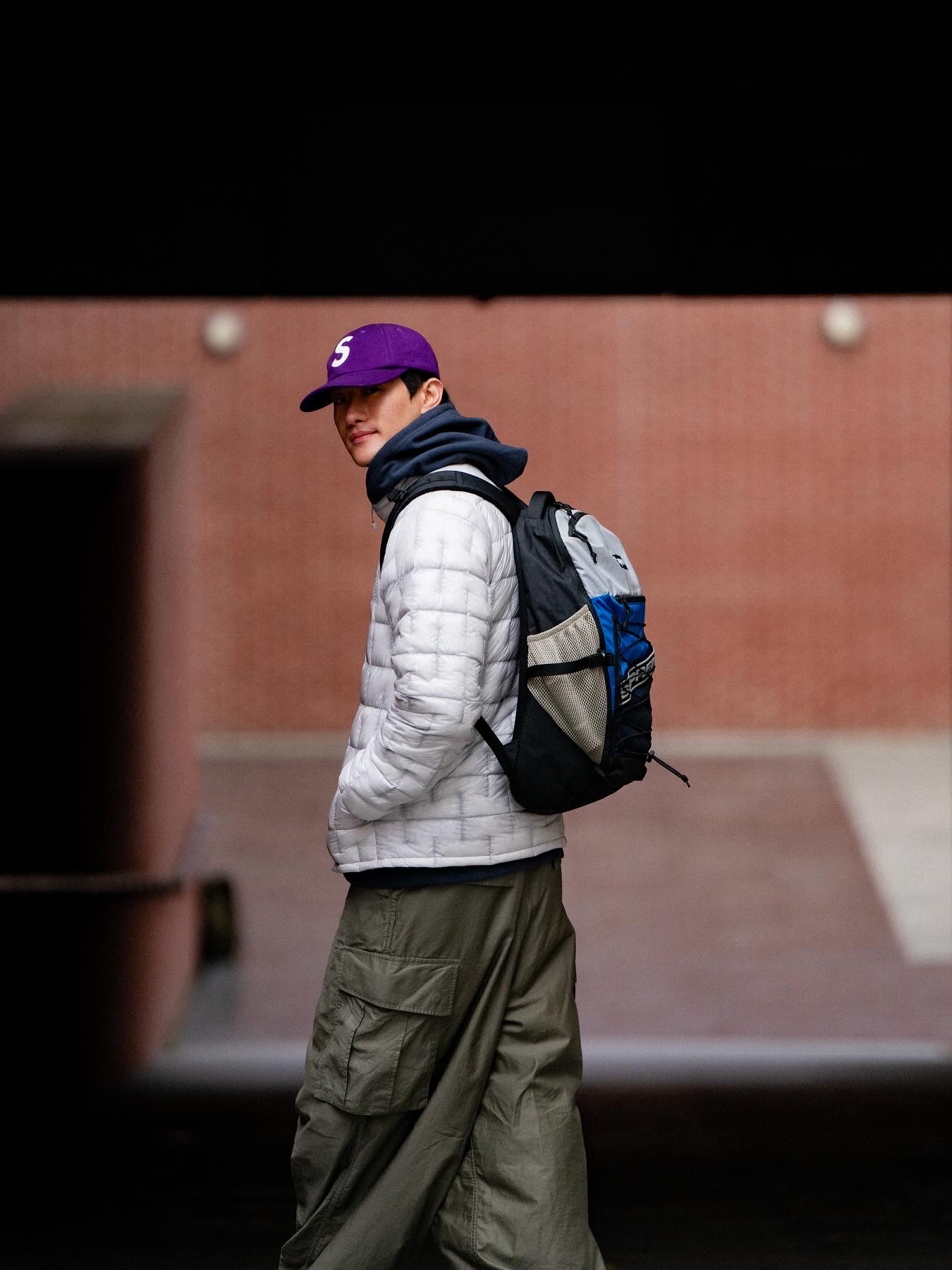 New Balance 996 Purple, Supreme Boiled Wool S Logo 6-Panel Purple - 22FW 착용 스타일 - 2