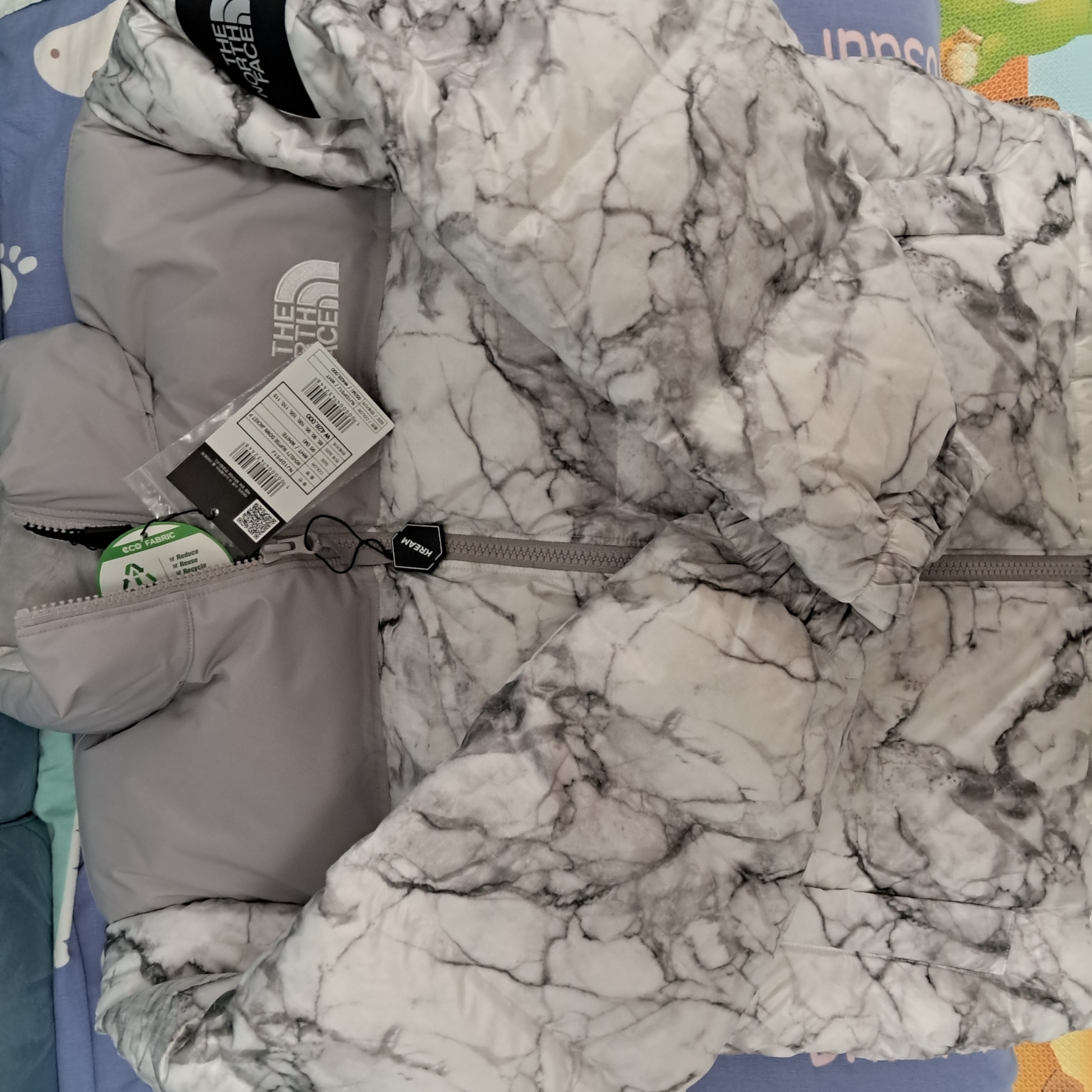 The North Face White Label Novelty Nuptse Down Jacket P White 착용 스타일