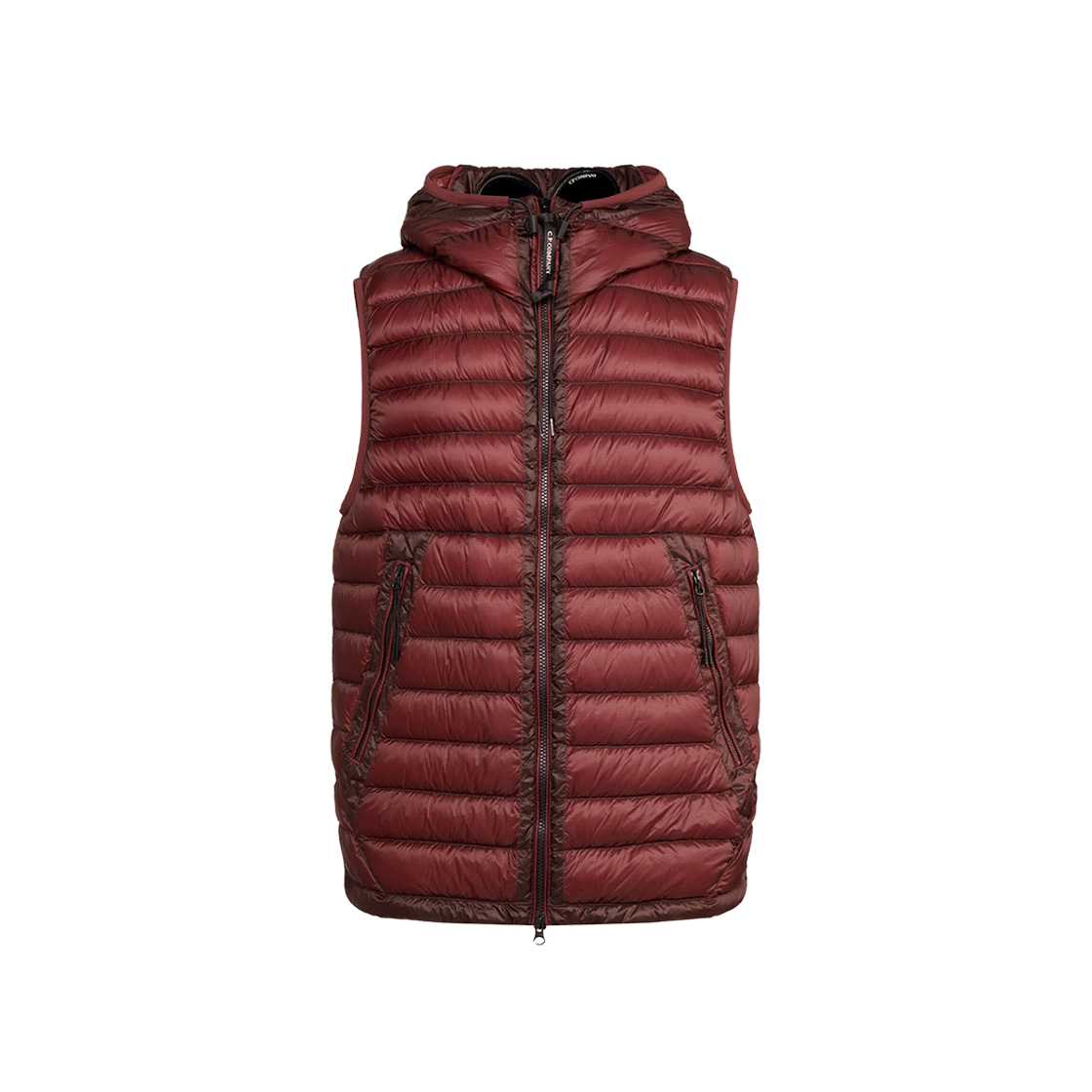 C.P. Company D.D. Shell Goggle Down Vest Ketchup Red - 23FW 상세 이미지 1