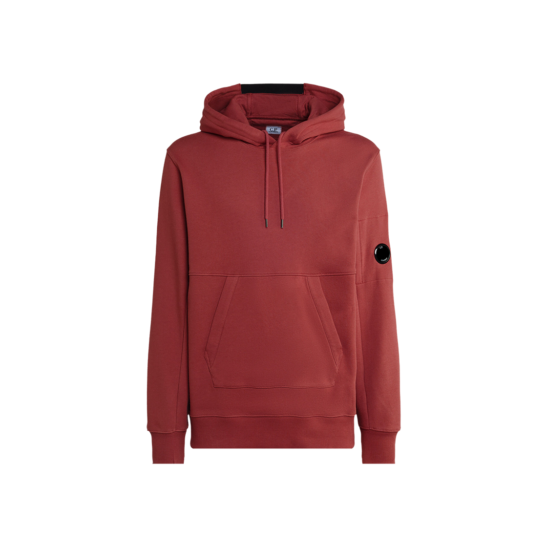 C.P. Company Diagonal Raised Fleece Hoodie Ketchup Red - 23FW 상세 이미지 1