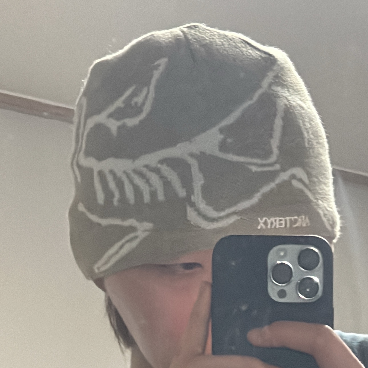 Arc'teryx Bird Head Toque Smoke Bluff 착용 스타일 - 1