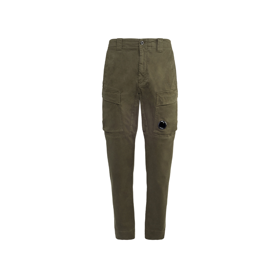 C.P. Company Stretch Sateen Cargo Pants Ergonomic Fit Ivy Green - 23FW 상세 이미지 1