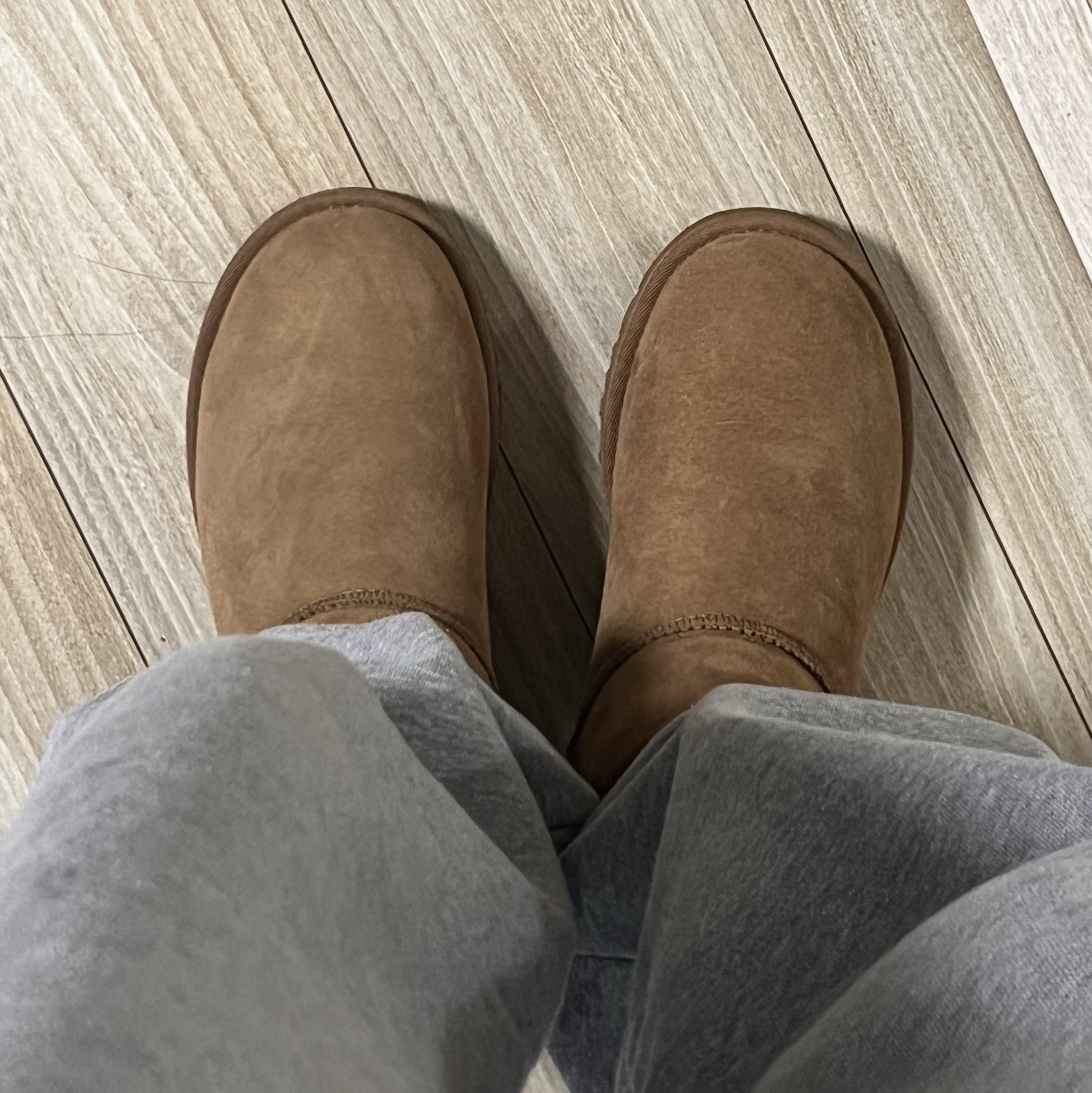 (W) UGG Classic Mini II Boots Chestnut 착용 스타일