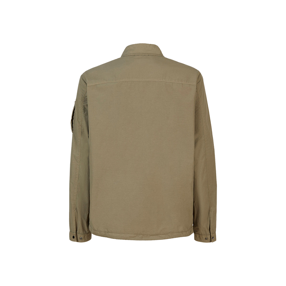 C.P. Company Flatt Nylon Zipped Overshirt Butternut Brown - 23FW 상세 이미지 3