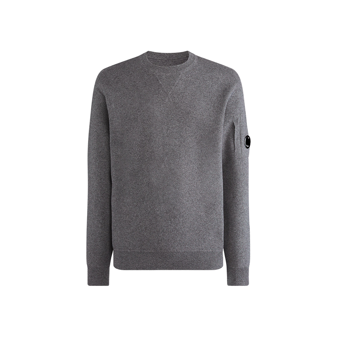 C.P. Company Lambswool Knit Sweatshirt Tarmac Gray - 23FW 상세 이미지 1