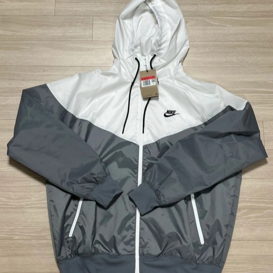 Nike NSW Windrunner Hoodie Jacket Smoke Grey - Asia 착용 스타일 - 1