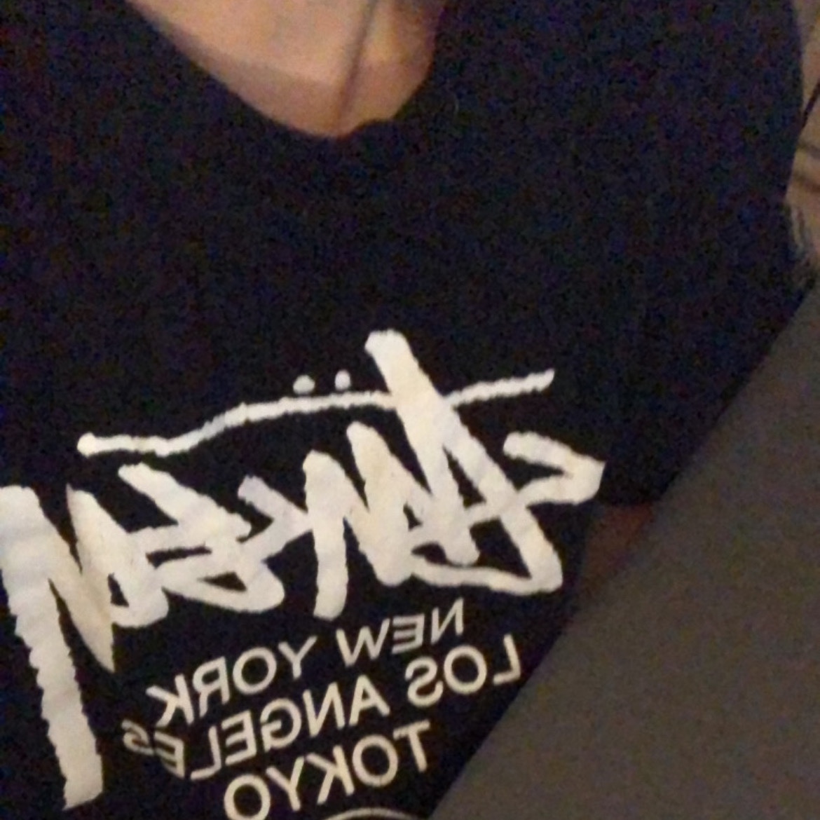 Stussy World Tour T-Shirt Black 착용 스타일