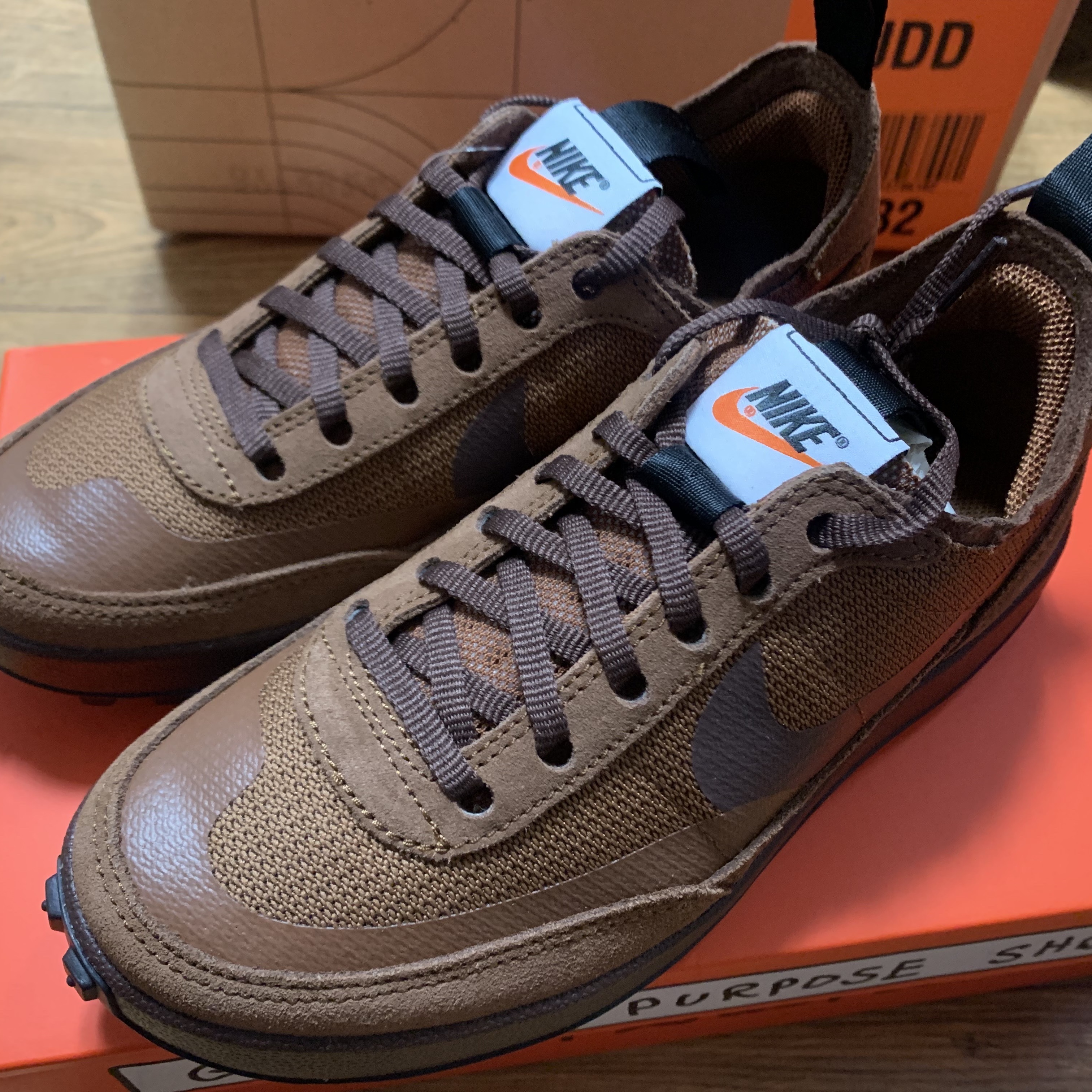 Nike x Tom Sachs General Purpose Shoe Brown 착용 스타일 - 1