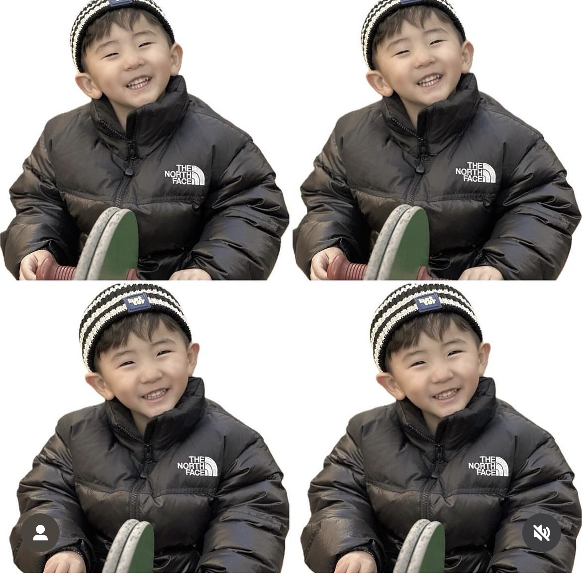 (Kids) The North Face 1996 Eco Nuptse Down Jacket Real Black 착용 스타일