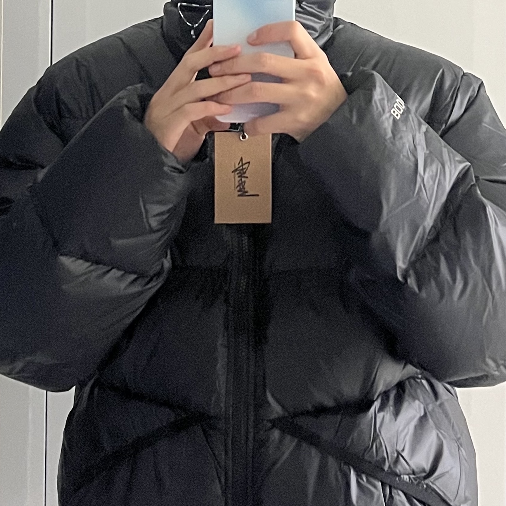 Stussy Down Parka Micro Ripstop Phantom Black 착용 스타일