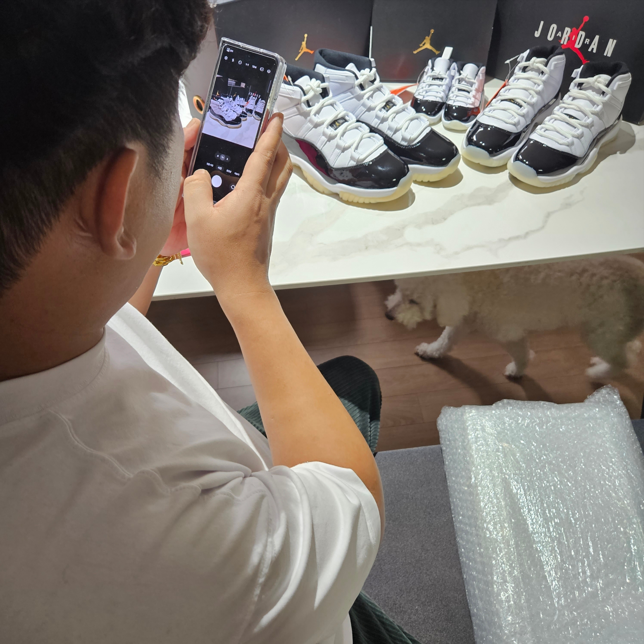 Jordan 11 Retro Gratitude, (GS) Jordan 11 Retro Gratitude 착용 스타일 - 1