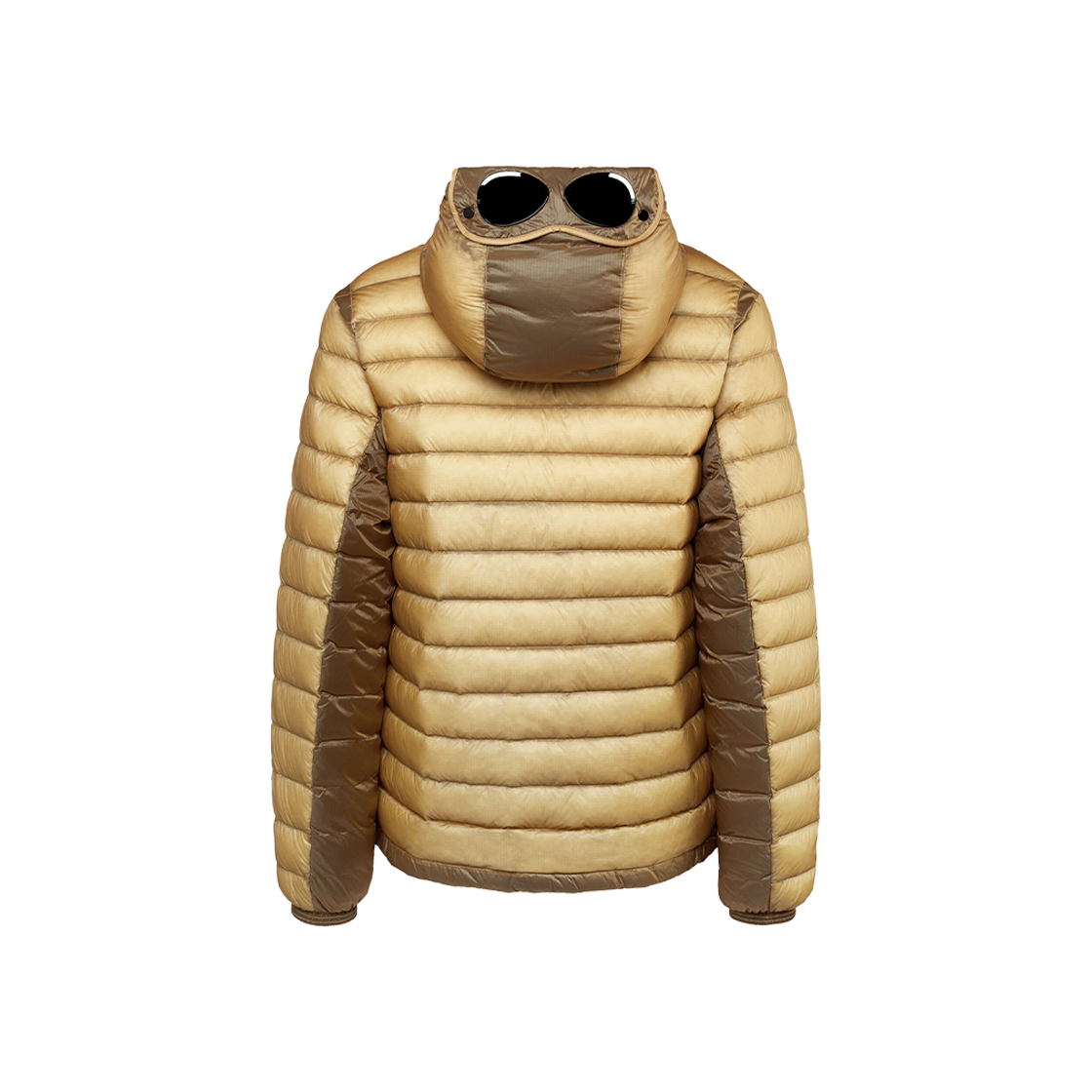 Yellow cp company goggle jacket best sale