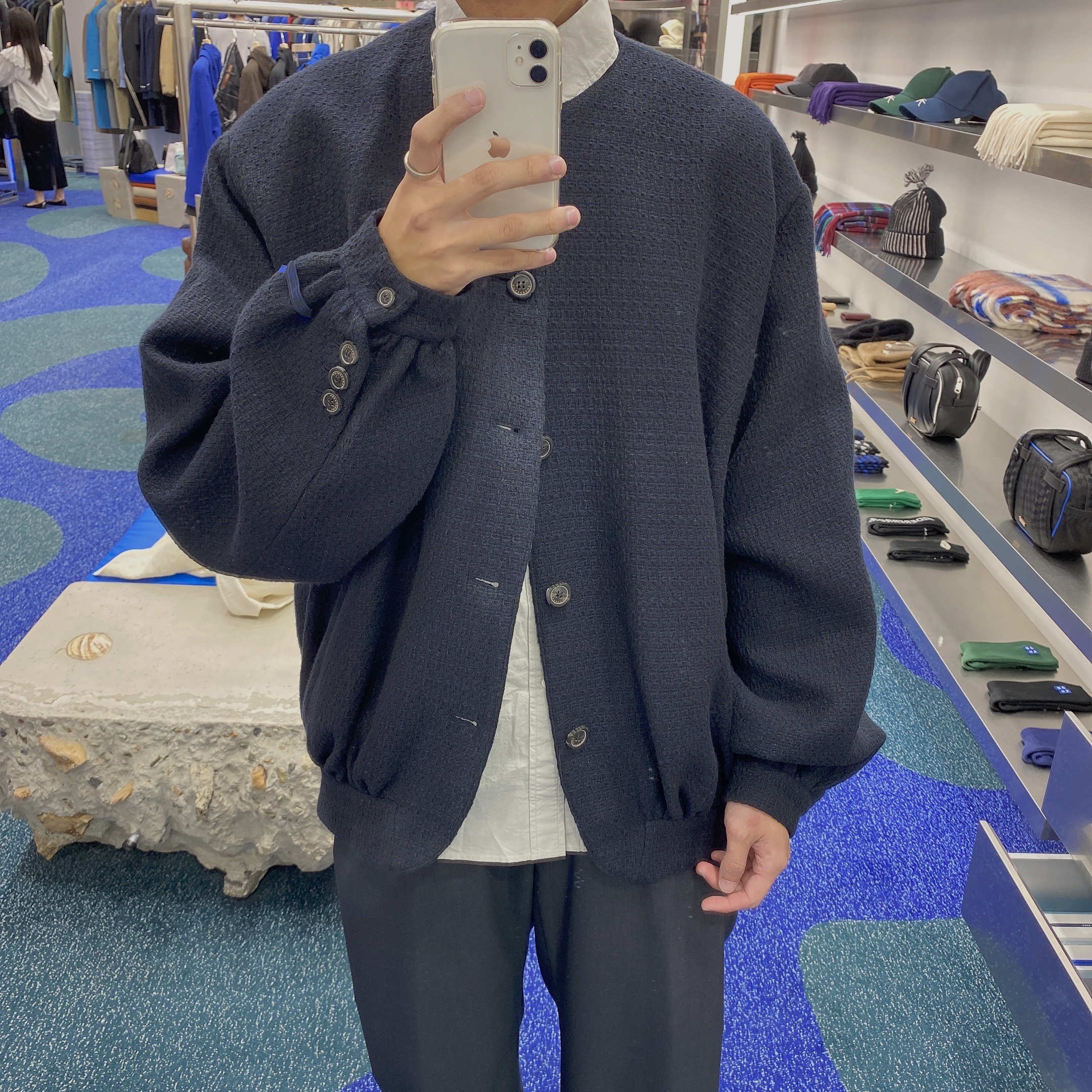 Ader Error Atte Jacket Noir 착용 스타일