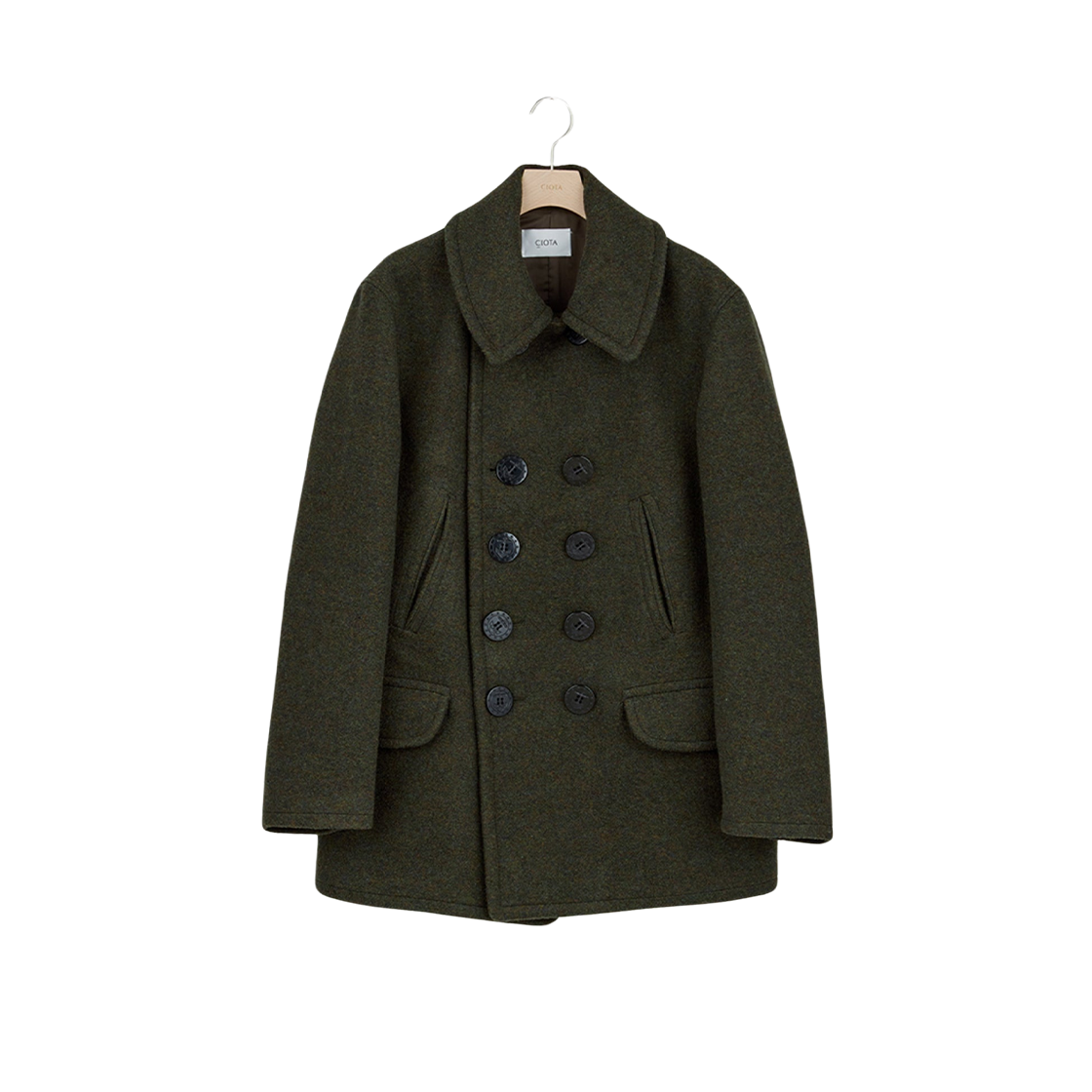 Ciota Pea Coat Olive 상세 이미지 1