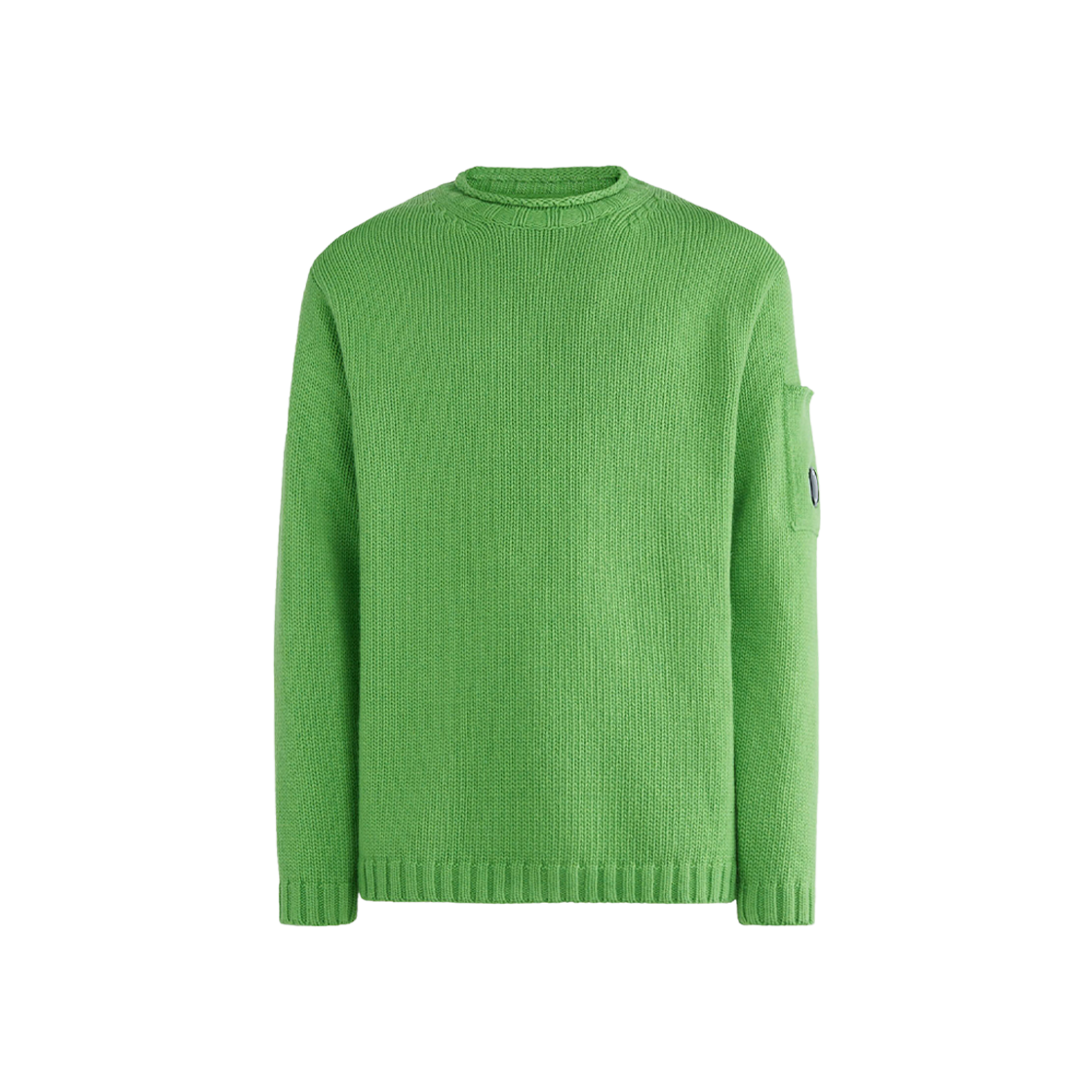 C.P. Company Lambswool Lens Jumper Classic Green - 23FW 상세 이미지 1