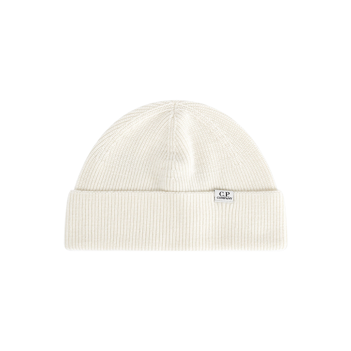 C.P. Company Re-Wool Short Beanie Gauze White - 23FW 상세 이미지 1