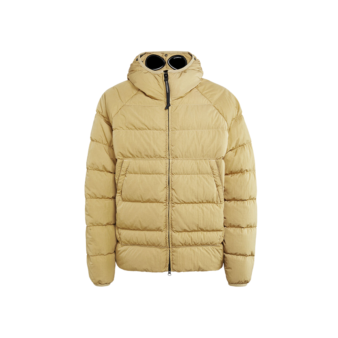 C.P. Company Eco-Chrome R Hooded Down Goggle Jacket Mojade Desert Yellow - 23FW 상세 이미지 1