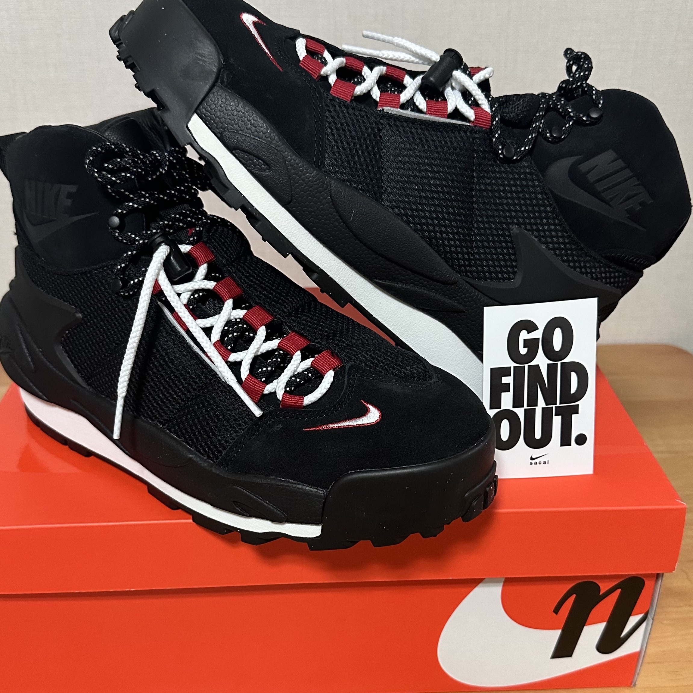 Nike x Sacai Magmascape SP Black 착용 스타일 - 2