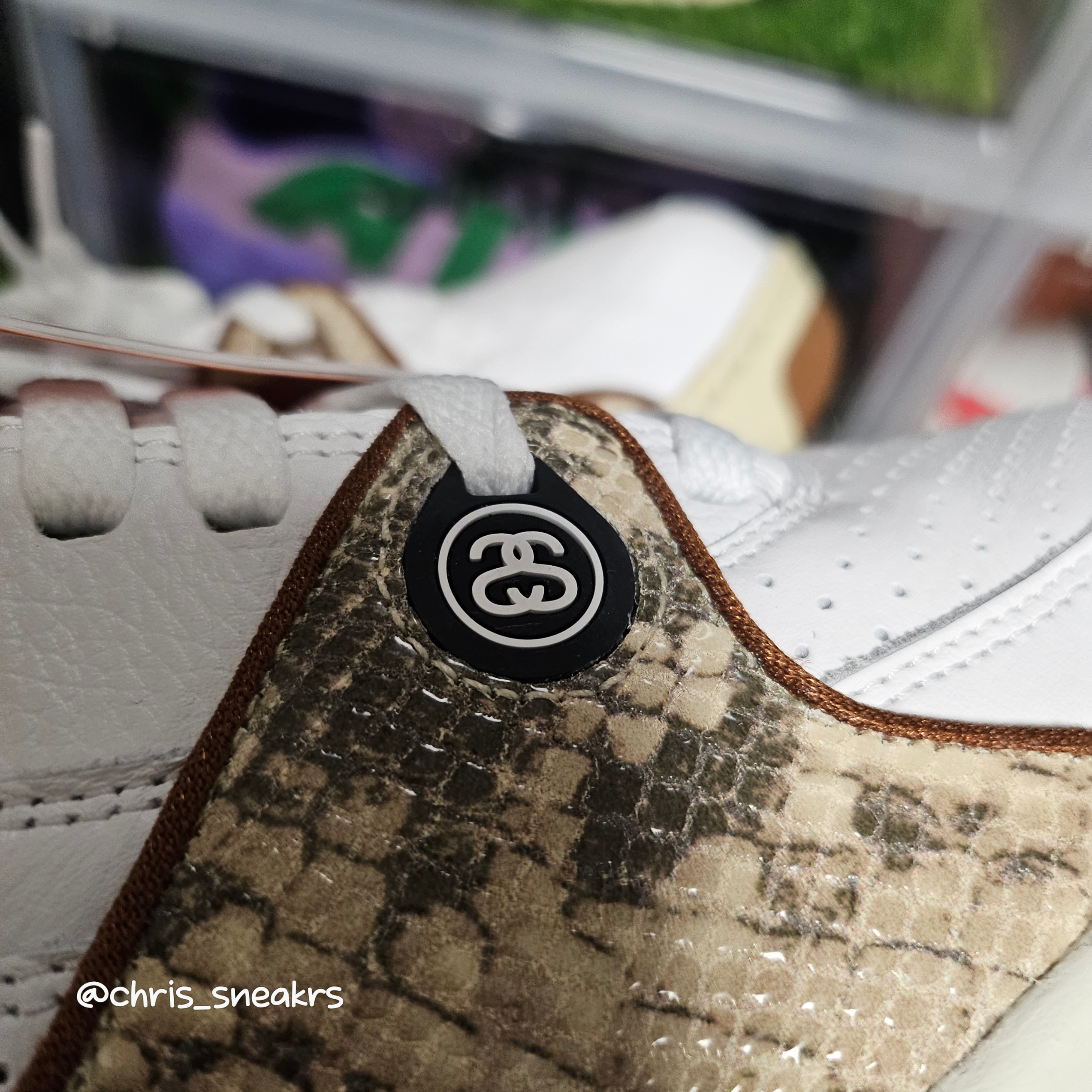 Nike x Stussy Air Flight 89 Low White and Pecan 착용 스타일 - 3