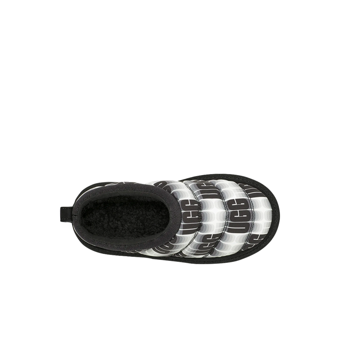 (키즈) 어그 타스만 LTA 웨이브렝스 슬리퍼 블랙 화이트((Kids) UGG Tasman LTA Wavelength Slipper Black White) - 2