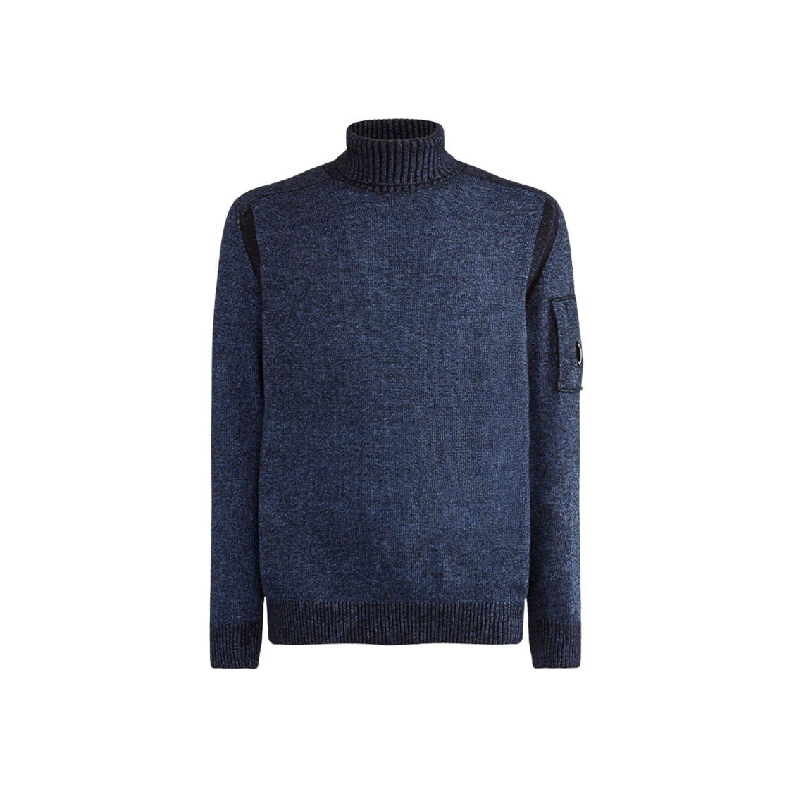 C.P. Company Fleece Knit Roll Neck Riviera Blue - 23FW 상세 이미지 1