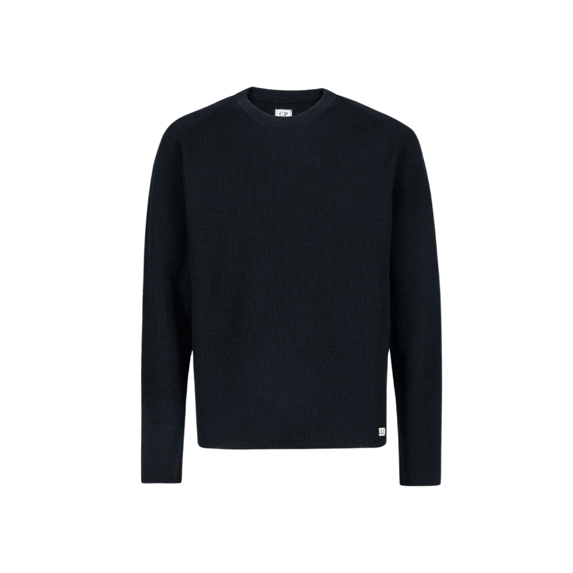 C.P. Company Re-Wool Logo Knit Black - 23FW 상세 이미지 1