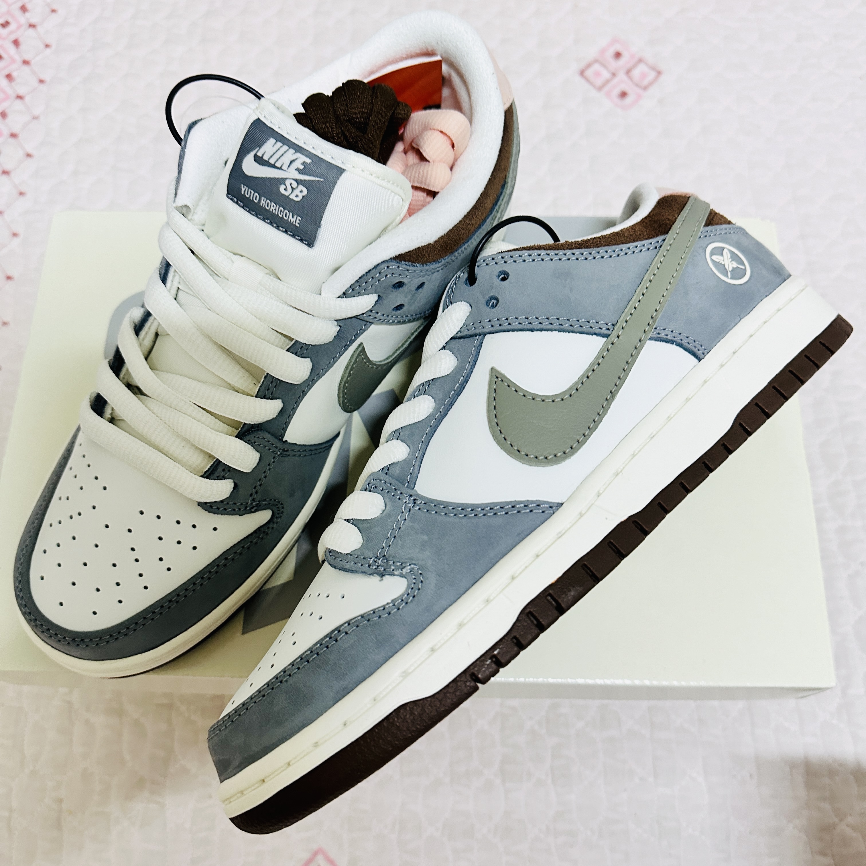 Nike x Yuto Horigome SB Dunk Low Wolf Grey 착용 스타일 - 1
