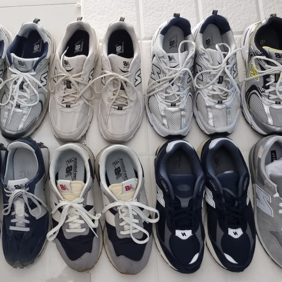 New Balance 996 Grey, New Balance 2002R Eclipse Castlerock 착용 스타일