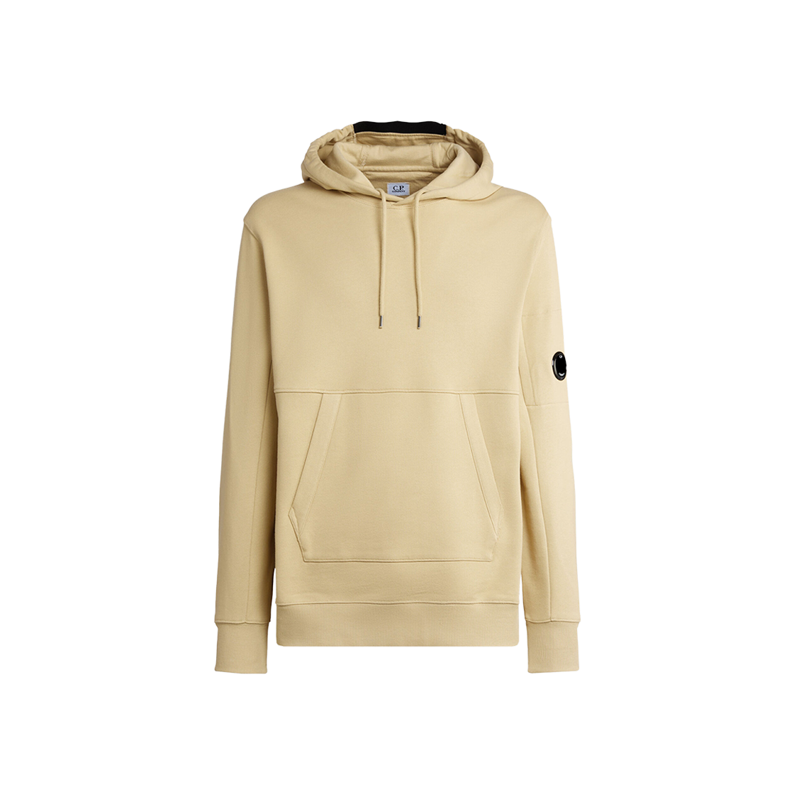 C.P. Company Diagonal Raised Fleece Hoodie Mojade Desert Yellow - 23FW 상세 이미지 1