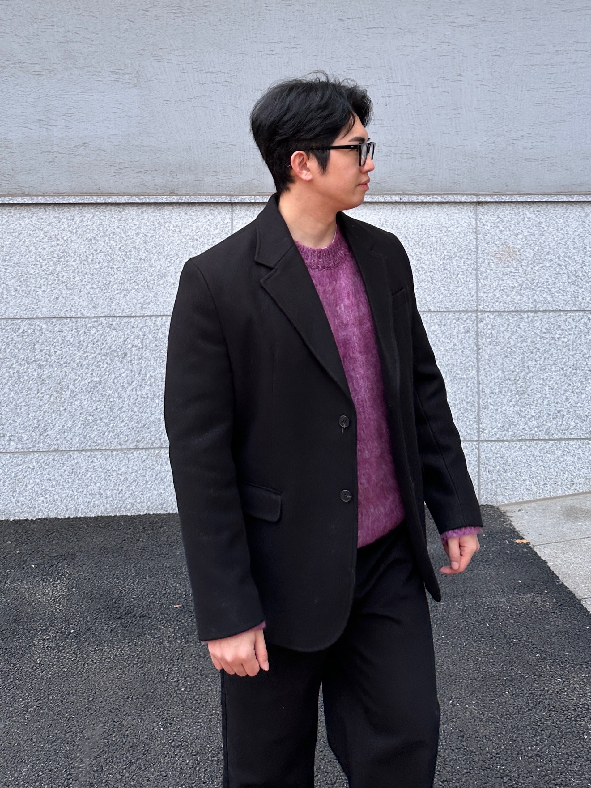 Guidi 992 Horse Full Grain Leather Derby Black 착용 스타일 - 3