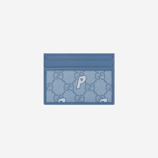 팔라스 x 구찌 GG-P 슈프림 카드 케이스 페일 블루 - 22FW