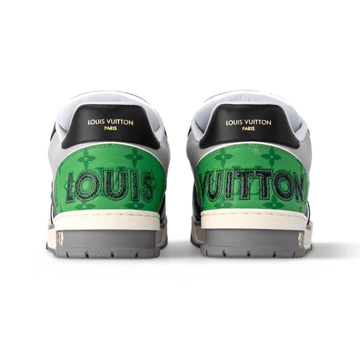 Louis Vuitton LV Trainer Sneakers Monogram Flower Green 착용 스타일 - 5