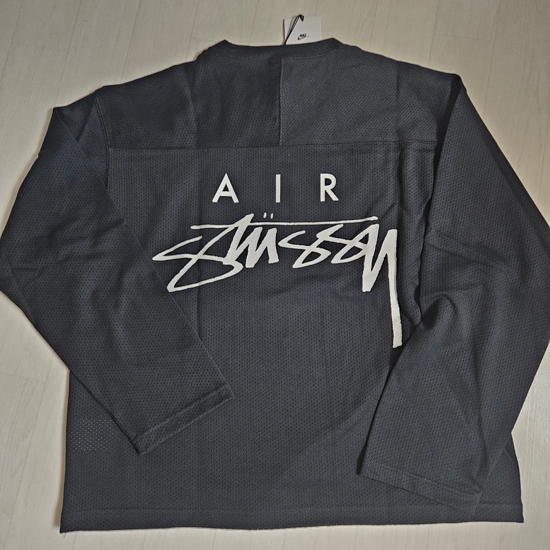 Nike x Stussy Long Sleeve Top Black (FJ9164-010) 착용 스타일 - 1