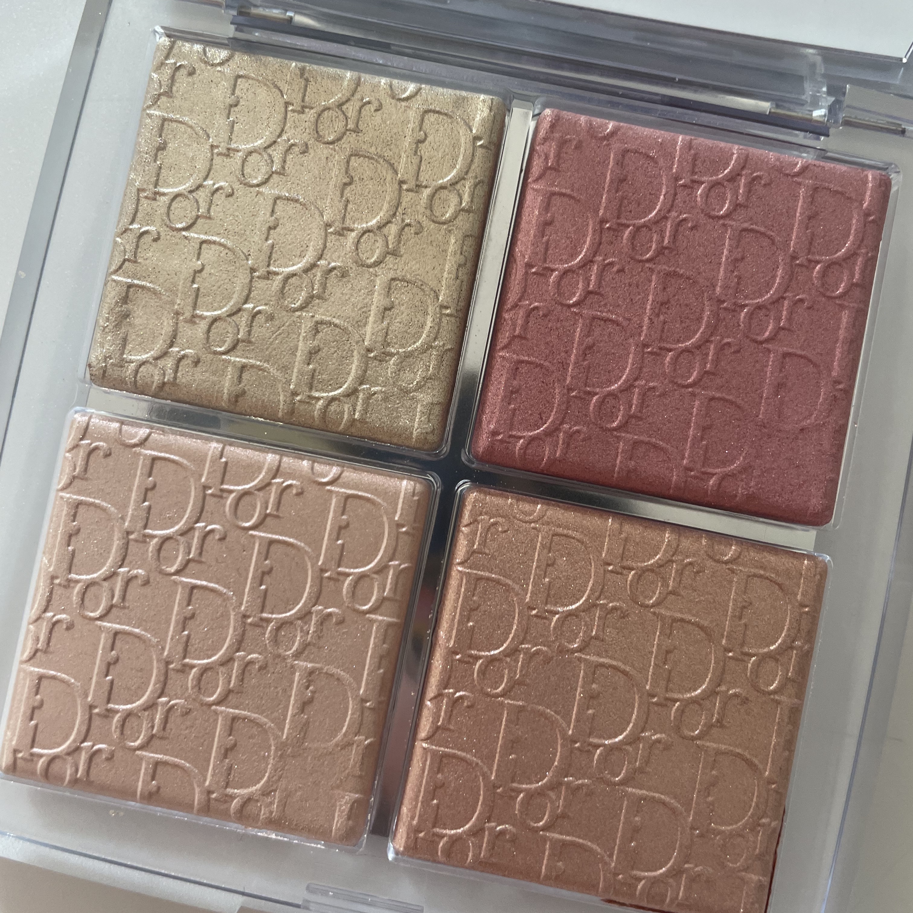 Dior Backstage Glow Face Palette 004 Rose Gold 착용 스타일