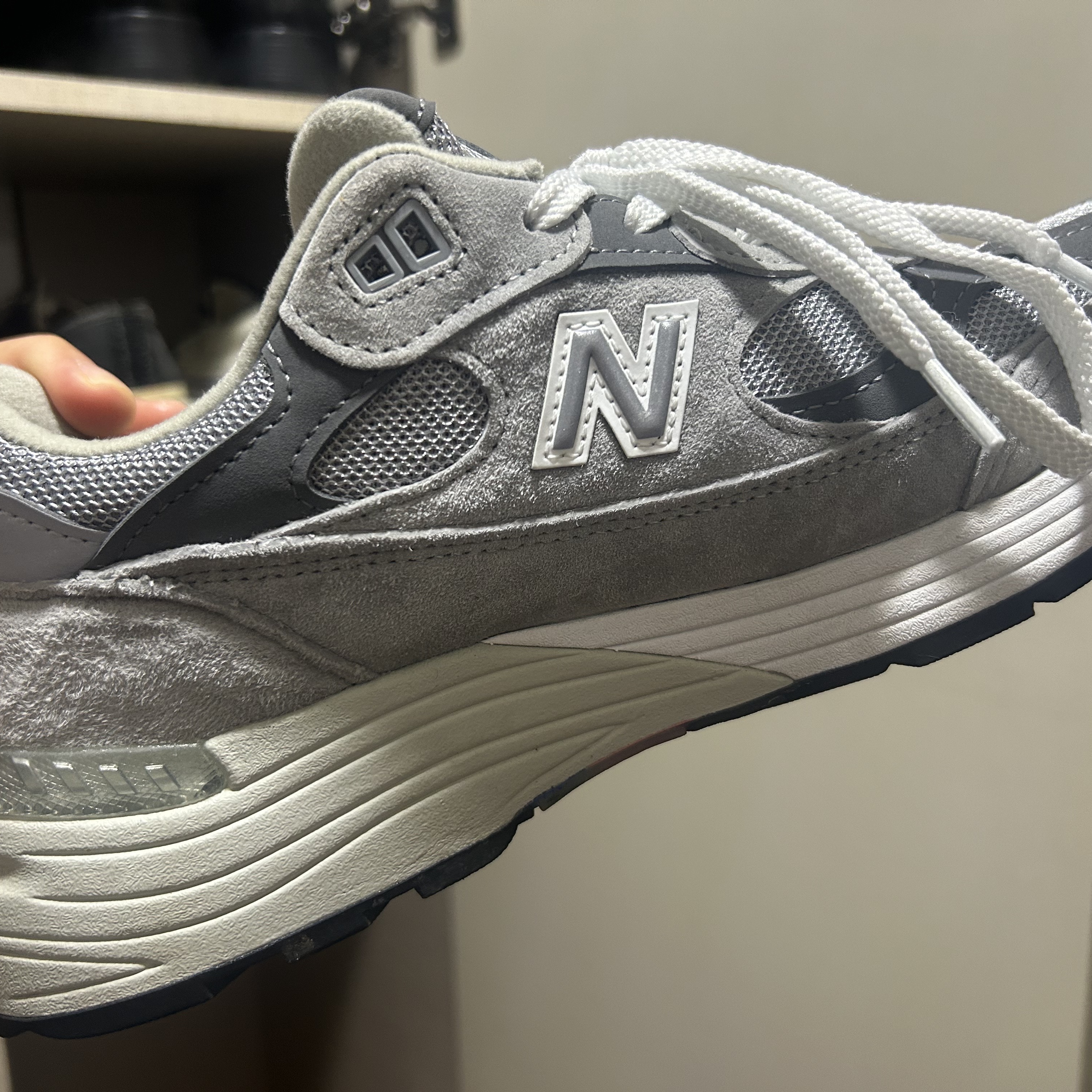 New Balance 992 Made in USA Grey - D Standard 착용 스타일