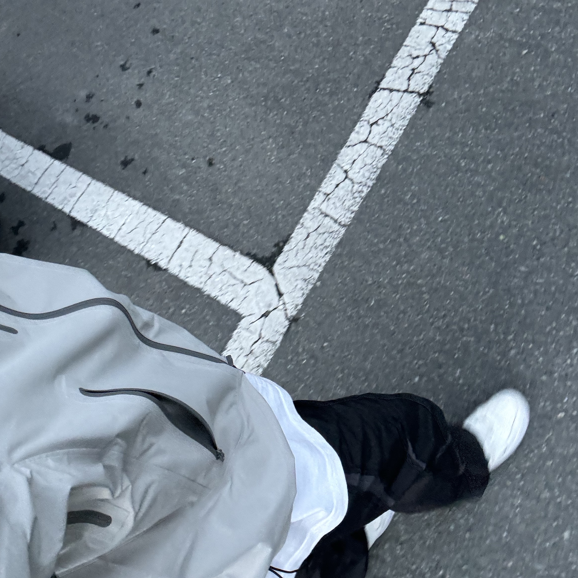 Nike Air Force 1 '07 LV8 40th Anniversary Join Forces Sail Malachite, Sansan Gear Windblock Jacket Grey - 23SS 착용 스타일 - 2