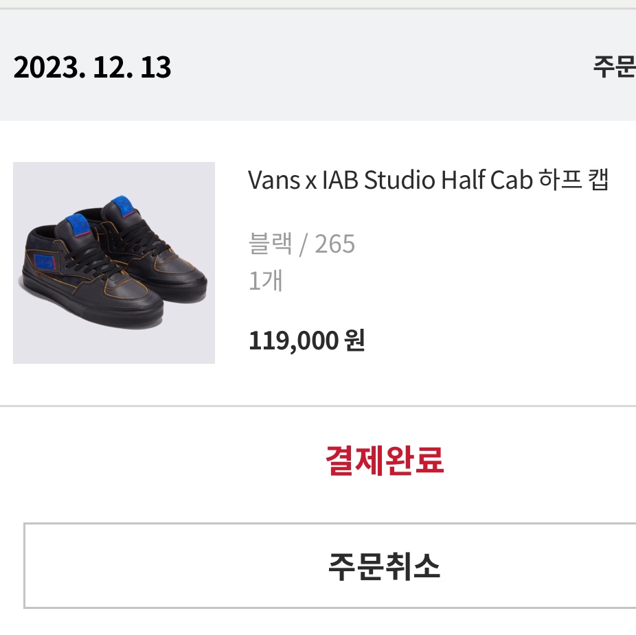 Vans x IAB Studio Half Cab Black Purple 착용 스타일