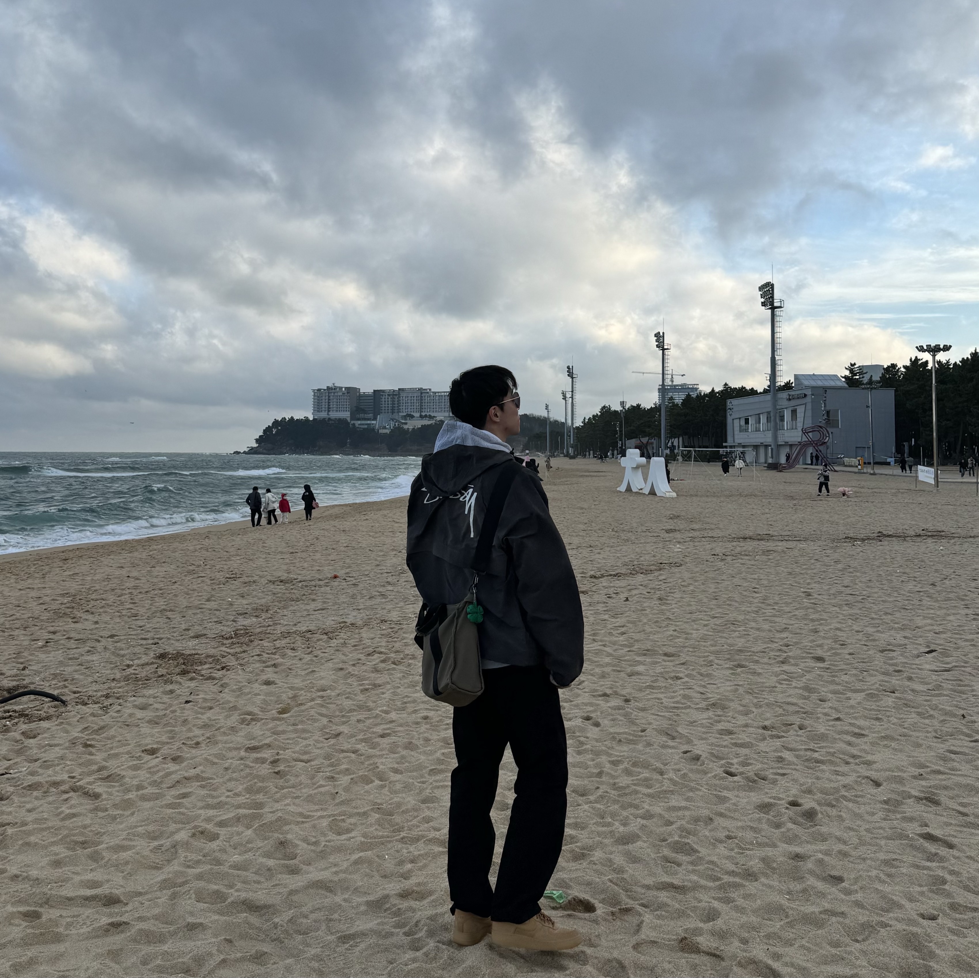 Carhartt Loose Fit Midweight Regular Hoodie Heather Grey, Stussy Wave Dye Beach Shell Jacket Black 착용 스타일