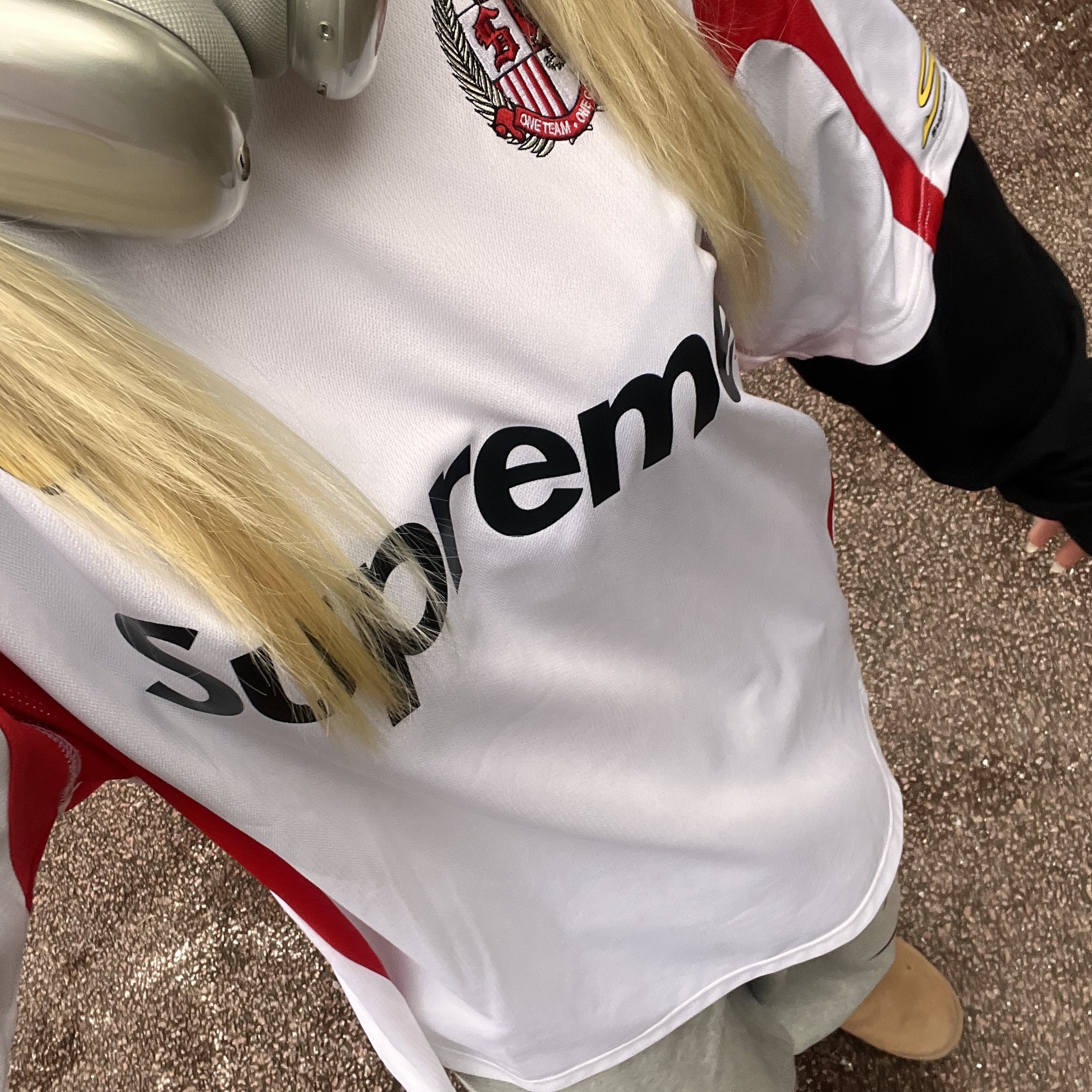 Supreme Hooded Soccer Jersey White - 23FW, Apple AirPods Max Lightning Silver (Korean Ver.) 착용 스타일