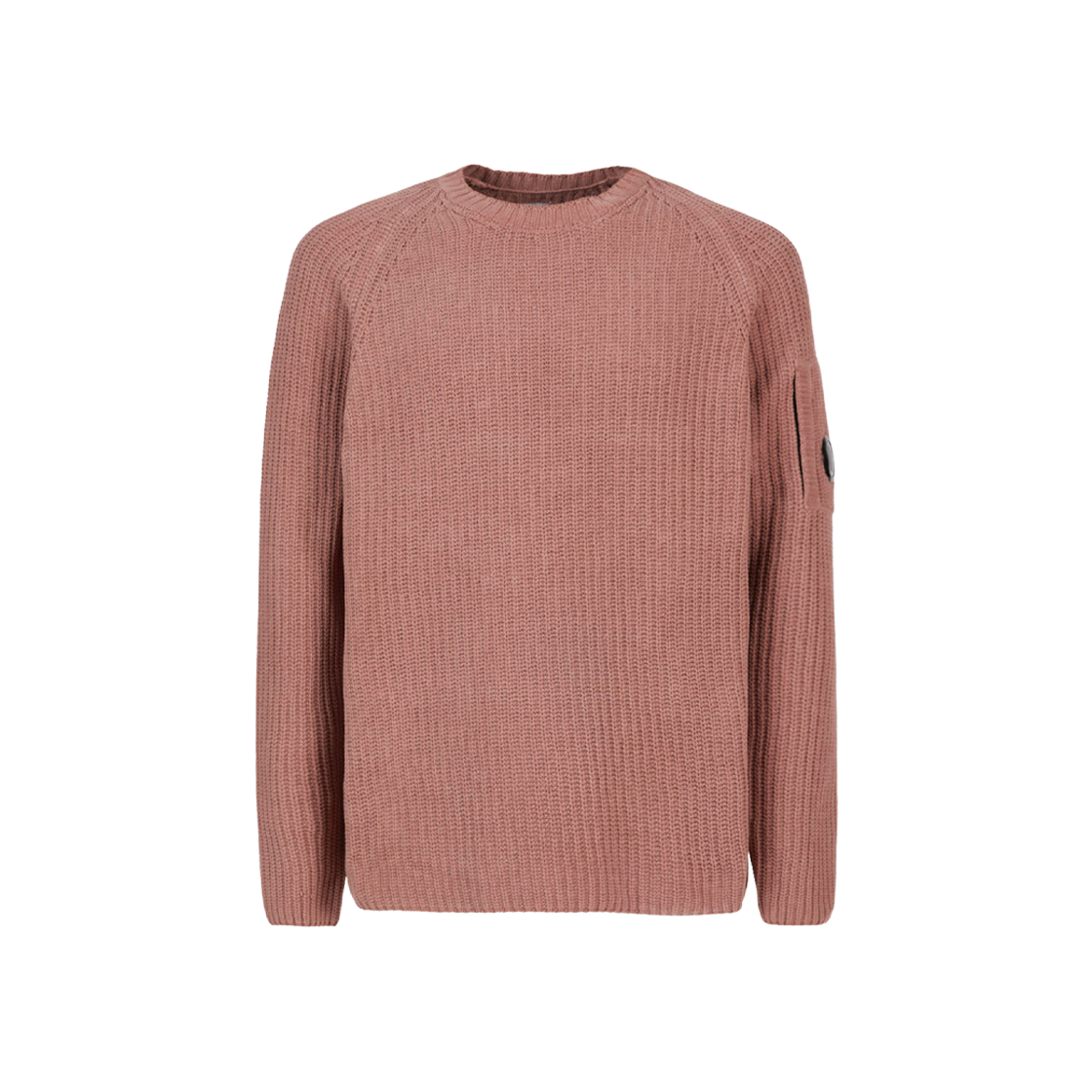 C.P. Company Chenille Cotton Crew Neck Knit Cedar Wood Pink - 23FW 상세 이미지 1