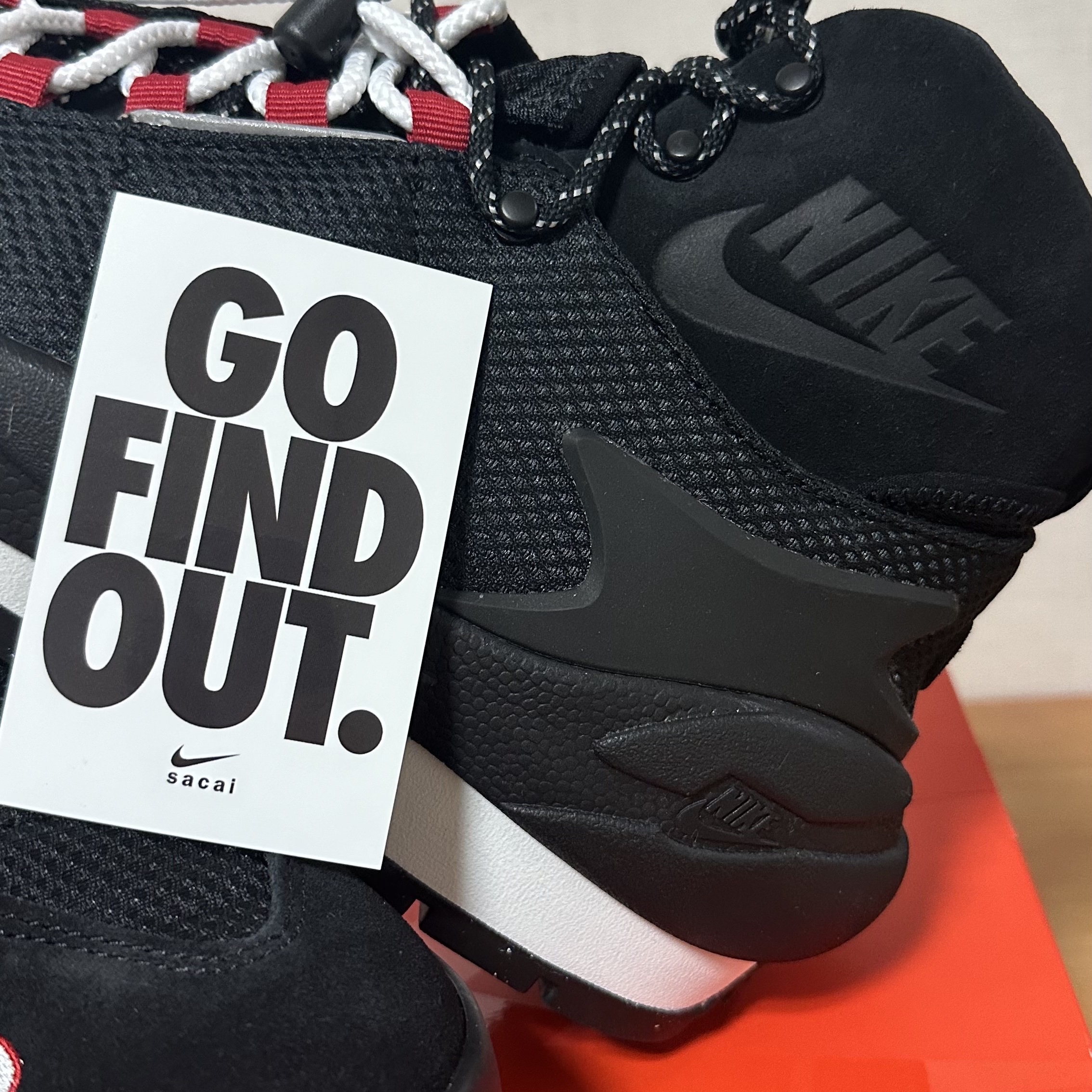 Nike x Sacai Magmascape SP Black 착용 스타일 - 1