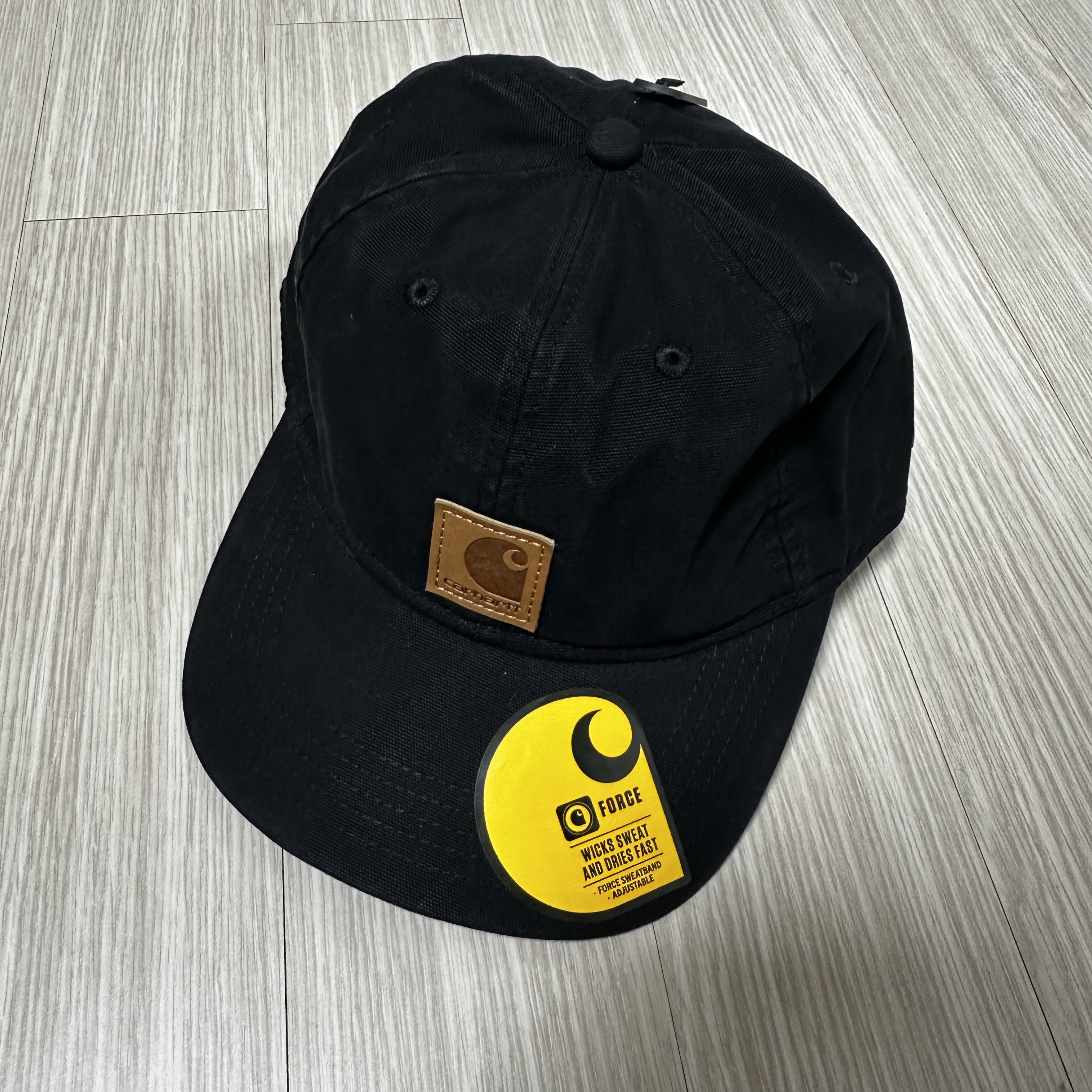 Carhartt Canvas Cap Black 착용 스타일