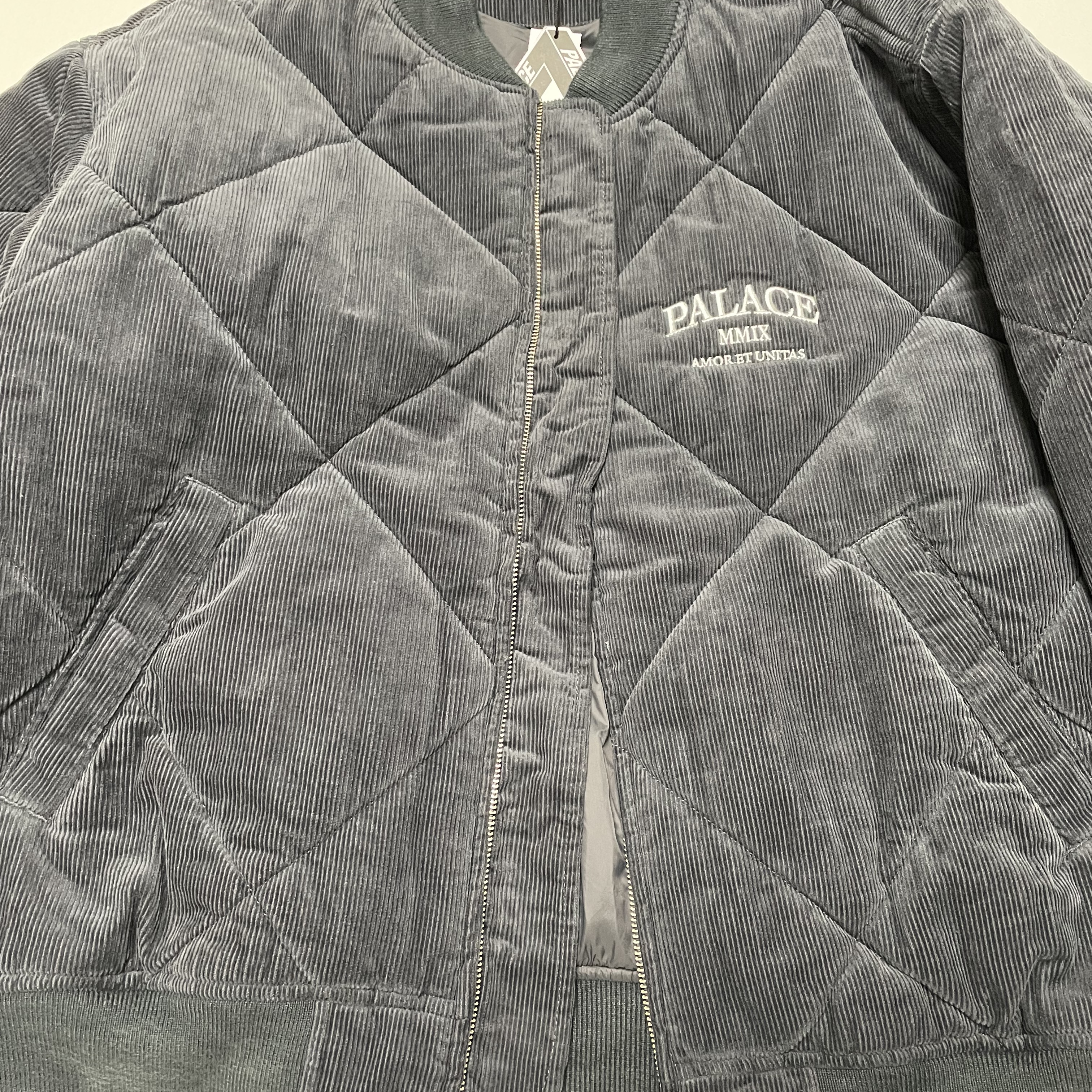 Palace Quilted Jacket Black - 23FW 착용 스타일 - 2