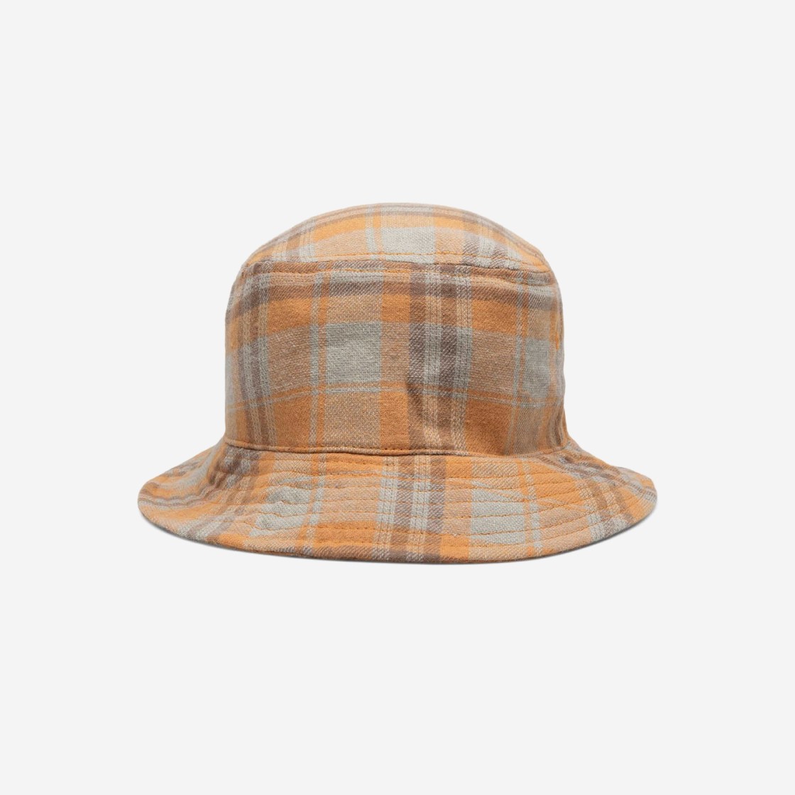 Stussy Earth Plaid Basic Bucket Hat Mustard 상세 이미지 3