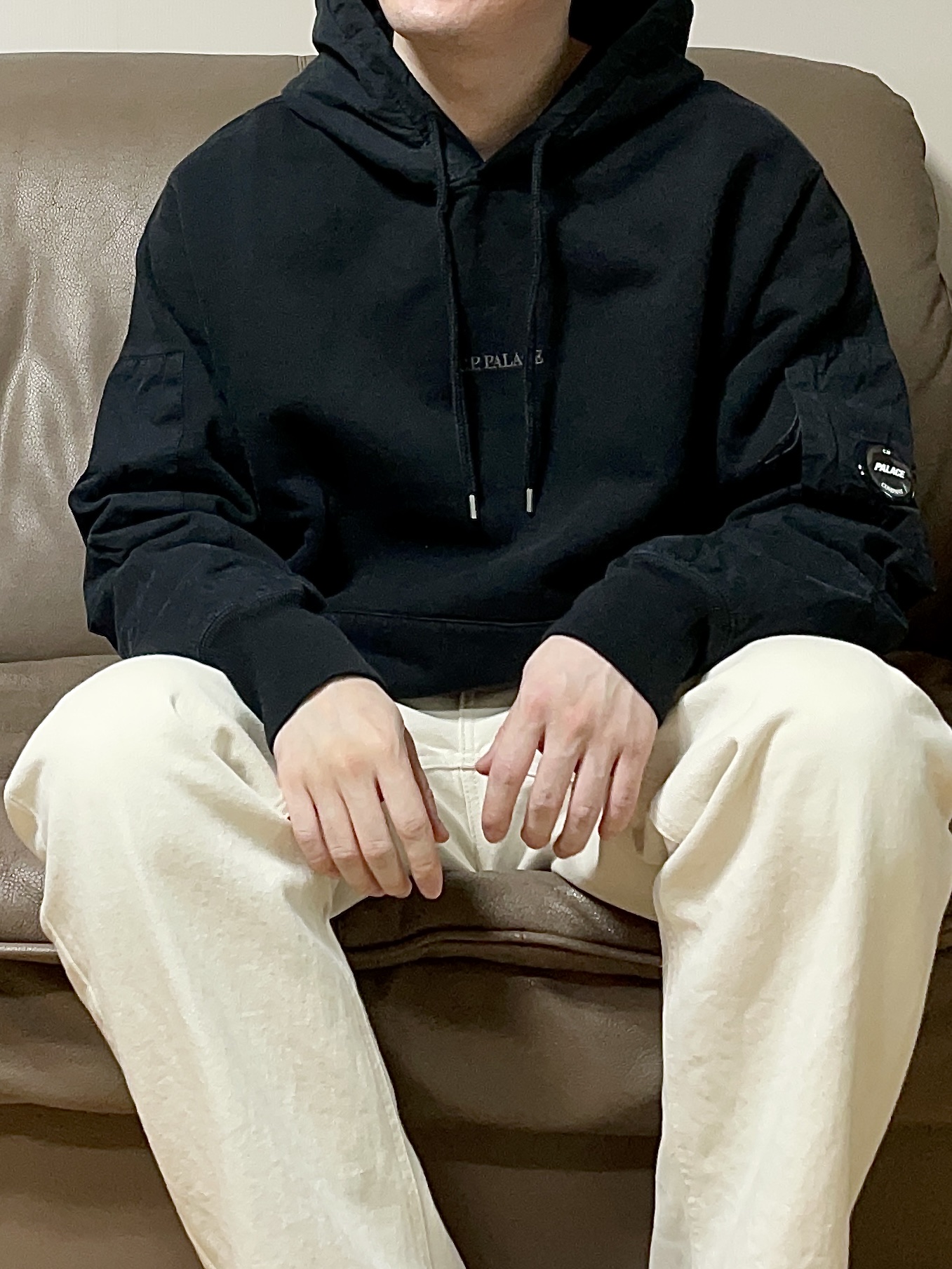 Palace x C.P. Company Hood Black - 23FW 착용 스타일 - 3