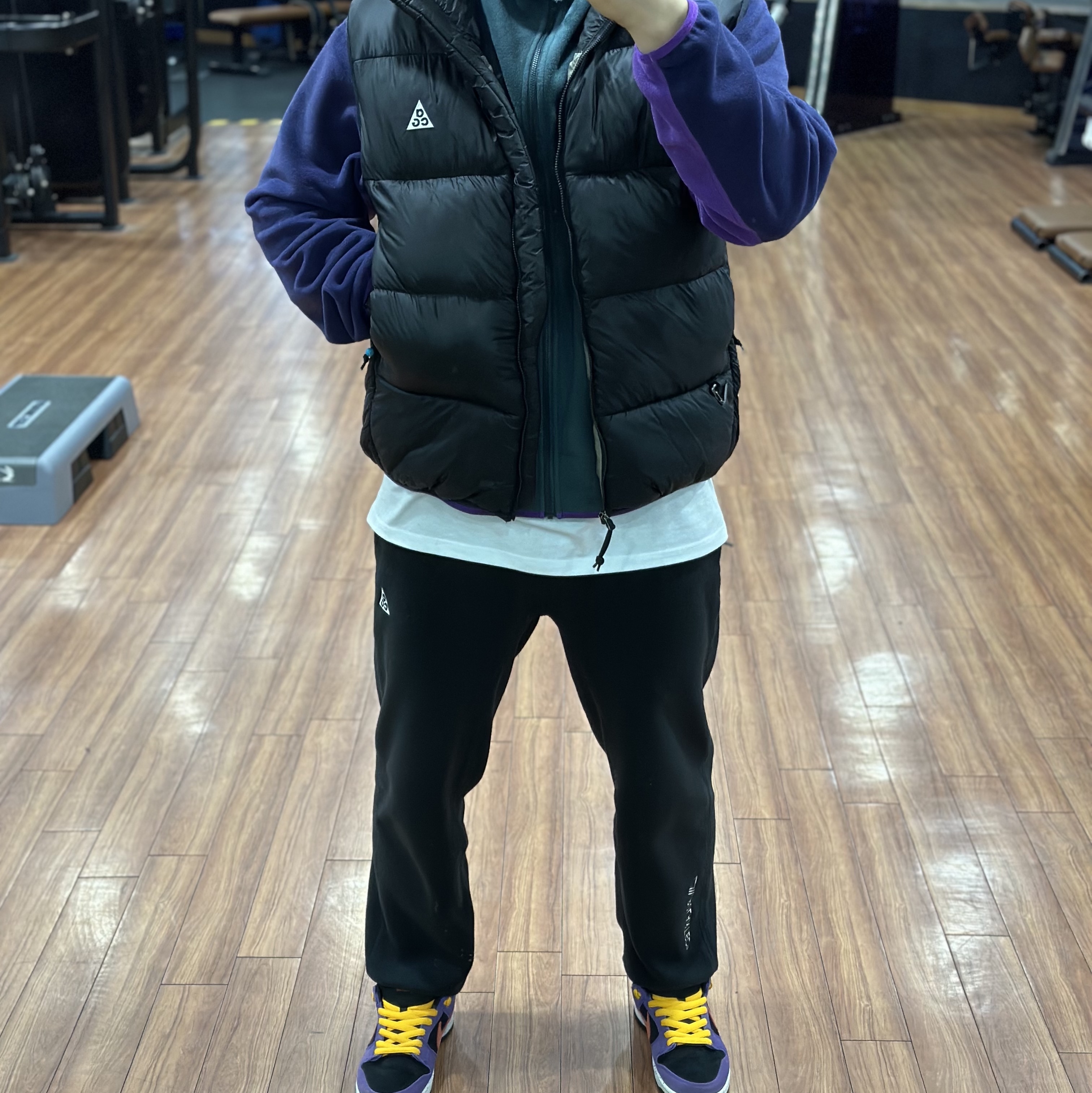 Nike ACG Therma-Fit ADV Lunar Lake Puffer Vest Black - US/EU, Nike SB Dunk Low Pro Trail 착용 스타일